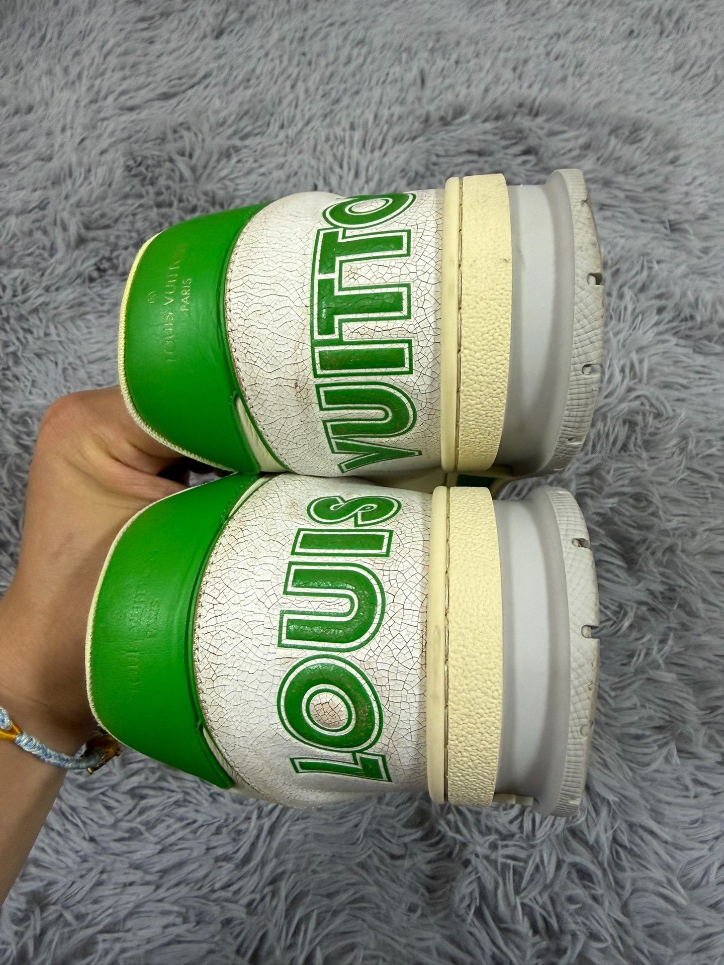 Louis Vuitton Louis Vuitton Training Green Lowtop Sneakers 10 Men Size US 10 / EU 43 - 4 Thumbnail
