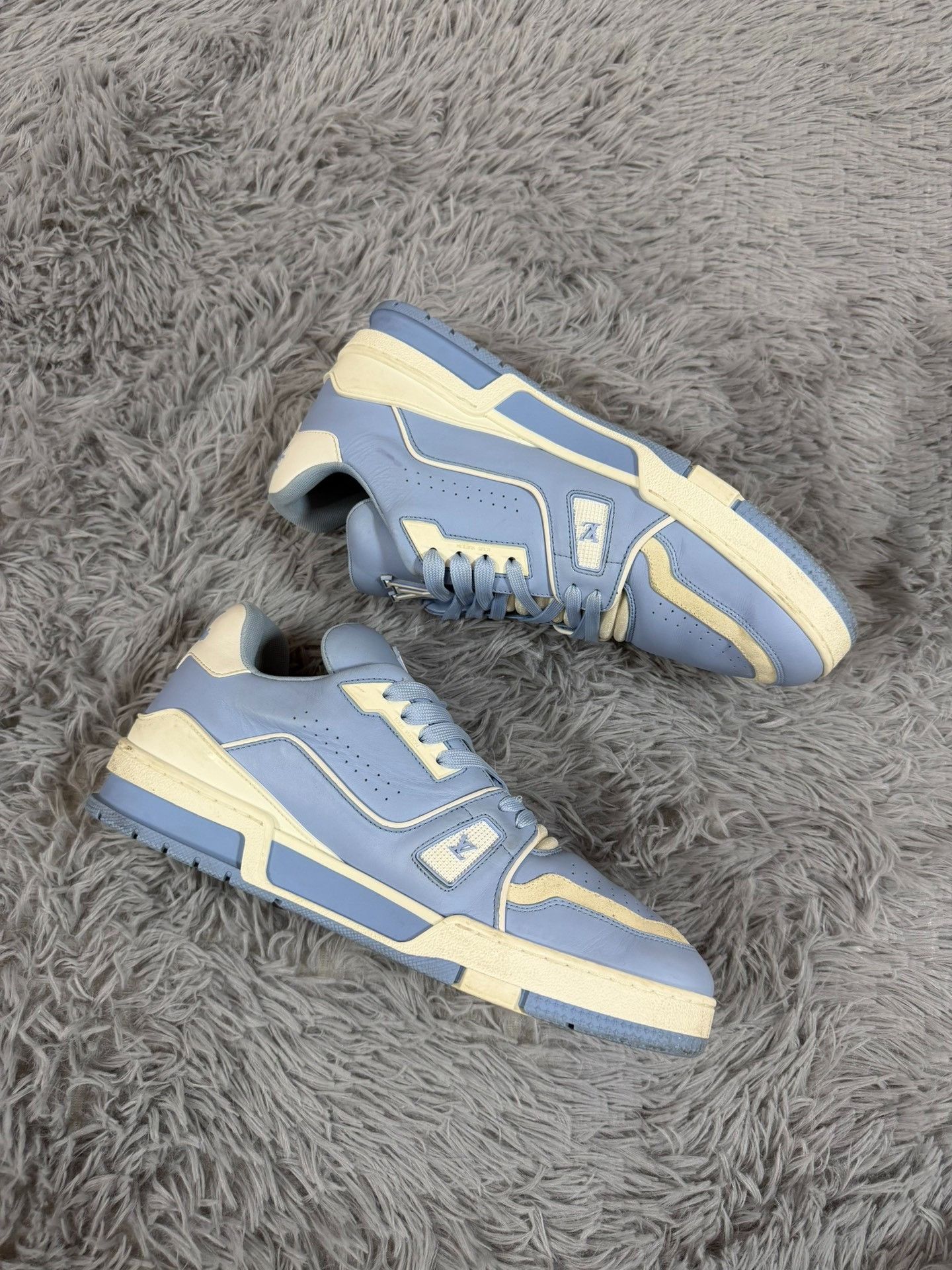 Louis Vuitton Louis Vuitton Training Blue Lowtop Sneakers 9.5 Men Size US 9.5 / EU 42-43 - 3 Thumbnail