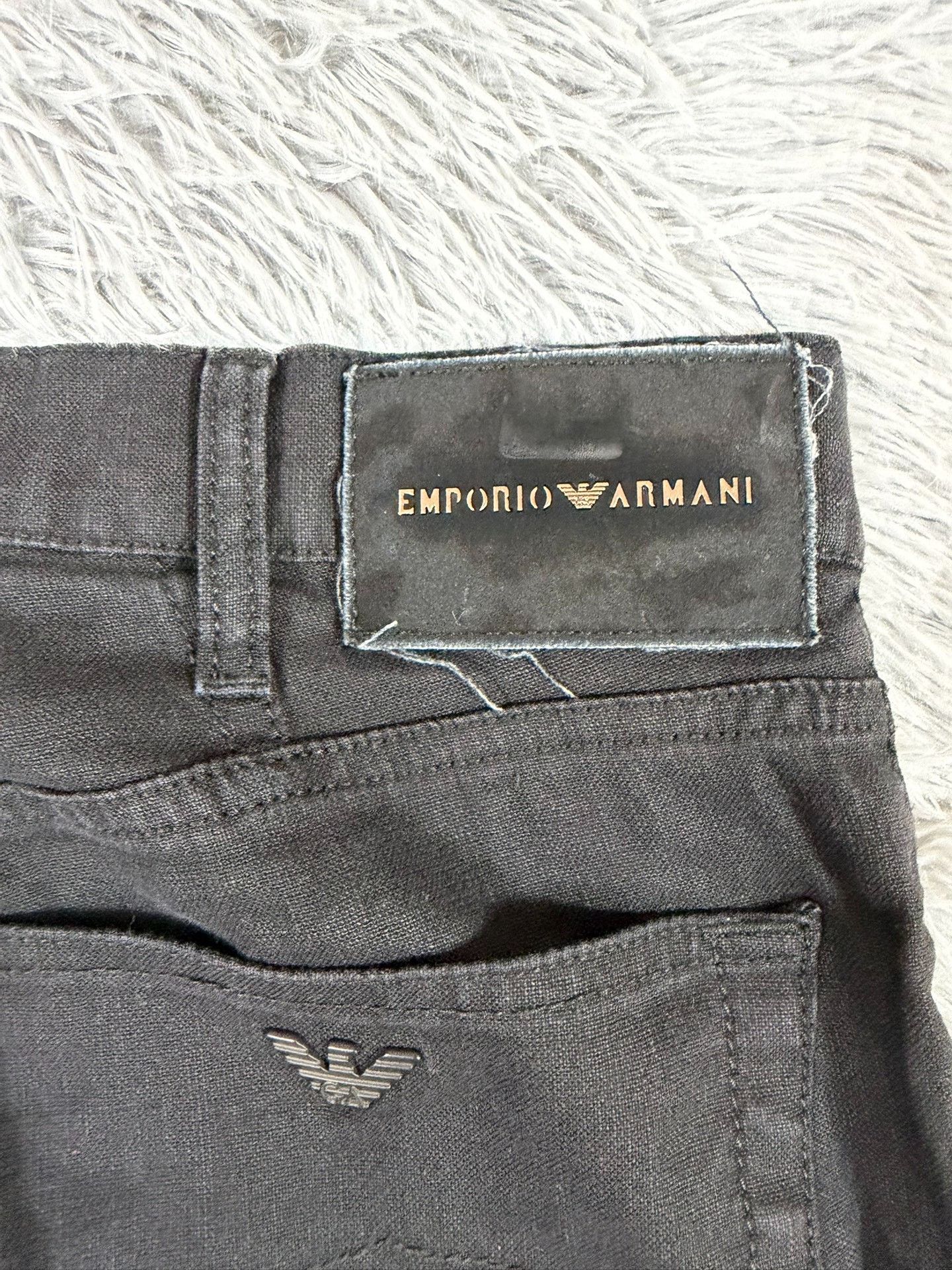 Armani Armani Denim Black Denim Jeans 41 Men Size US 41 - 4 Thumbnail