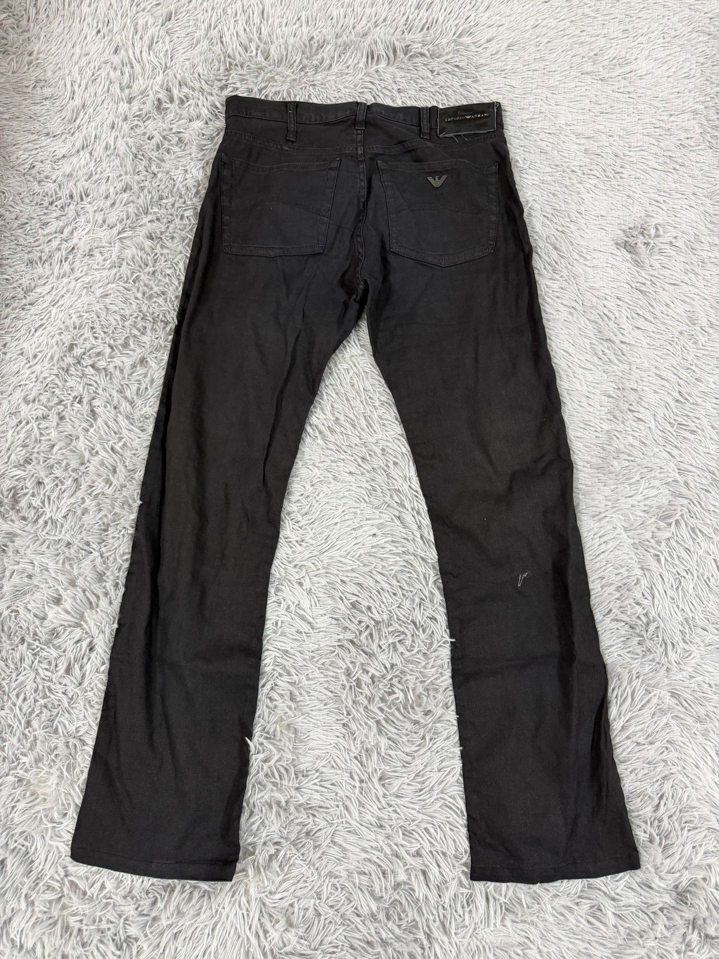 Armani Armani Denim Black Denim Jeans 41 Men Size US 41 - 3 Thumbnail