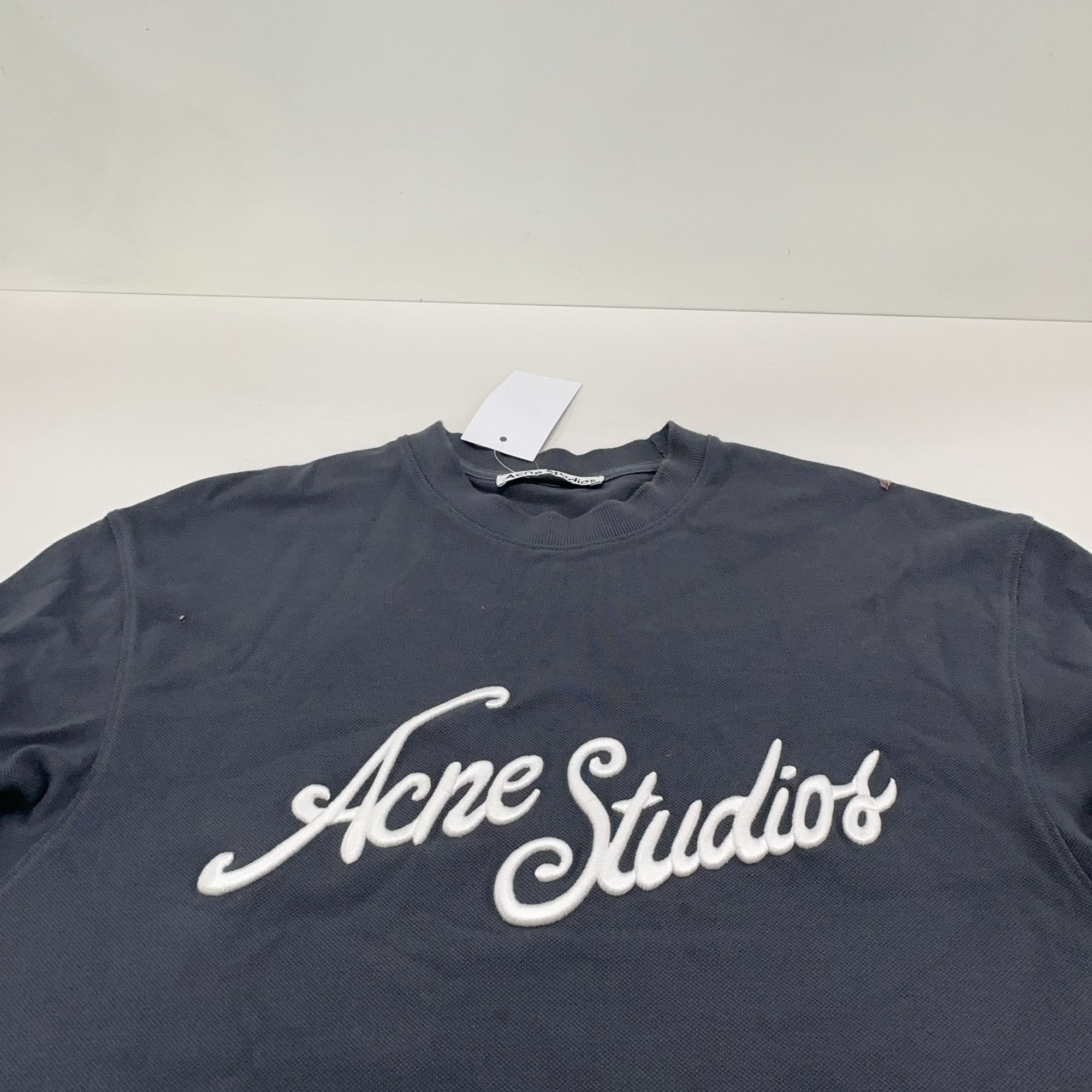 Acne Studios Acne Studios Embroidered Logo Long Sleeve T-Shirt XXS Size US XXS / EU 40 - 10 Thumbnail