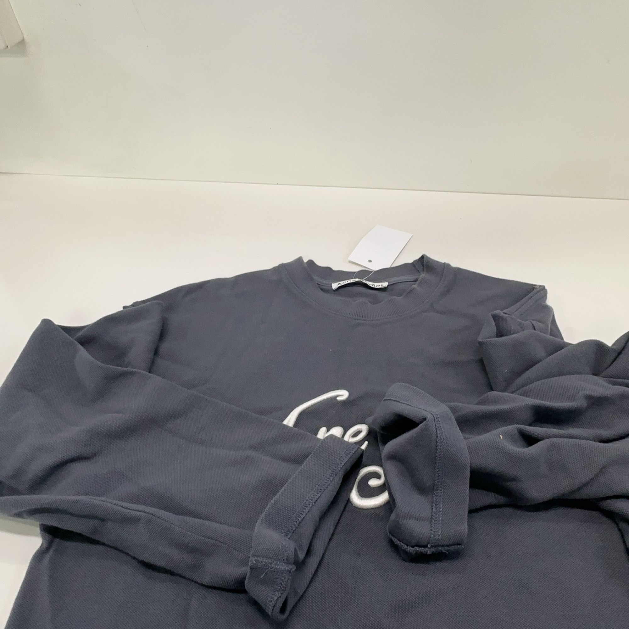 Acne Studios Acne Studios Embroidered Logo Long Sleeve T-Shirt XXS Size US XXS / EU 40 - 12 Thumbnail