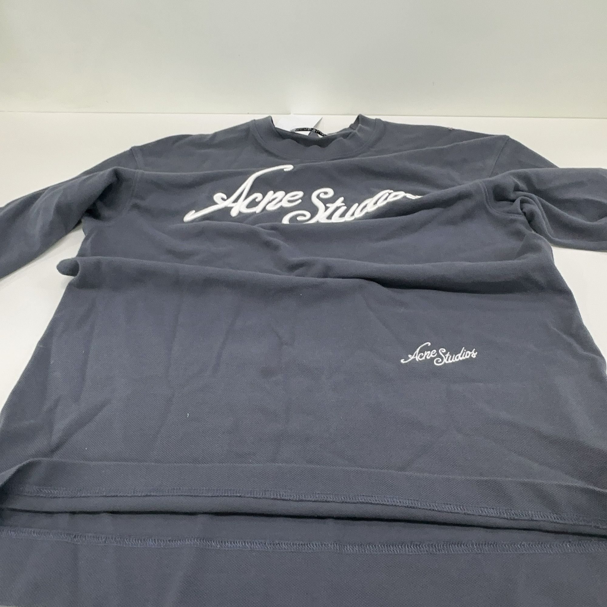 Acne Studios Acne Studios Embroidered Logo Long Sleeve T-Shirt XXS Size US XXS / EU 40 - 11 Thumbnail