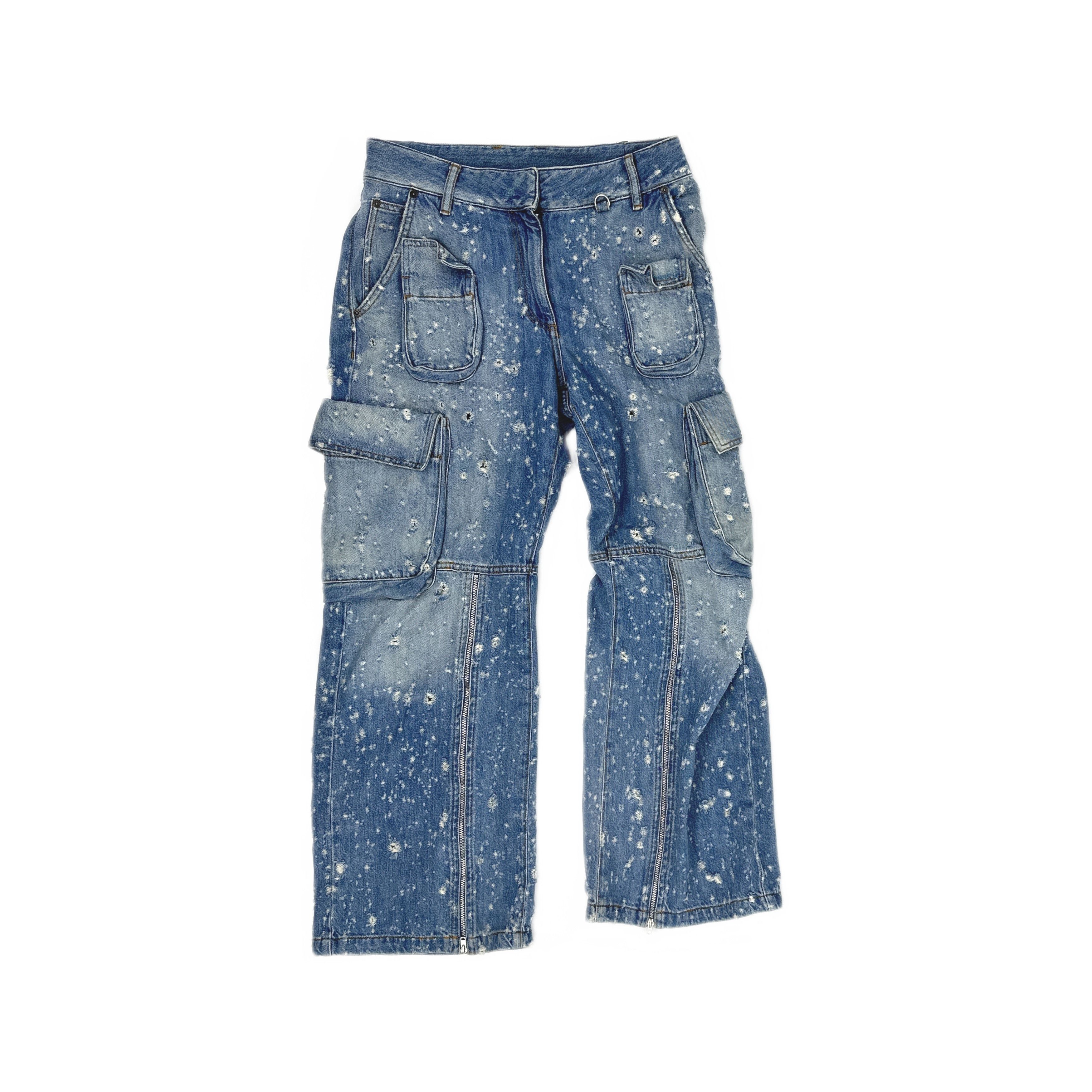 Acne Studios Acne Studios Distressed Zipper Cargo Jeans 36 Size 26" / US 2 / IT 38 - 2 Thumbnail