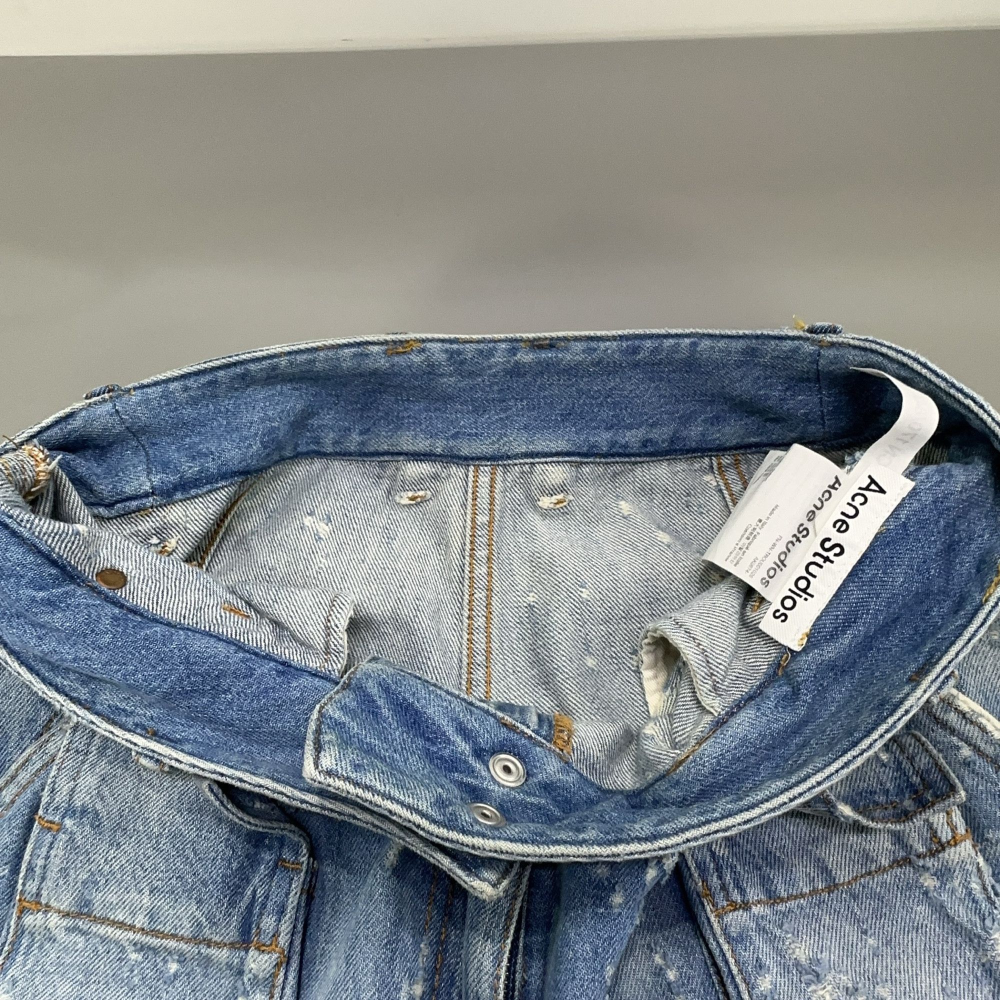 Acne Studios Acne Studios Distressed Zipper Cargo Jeans 36 Size 26" / US 2 / IT 38 - 6 Thumbnail