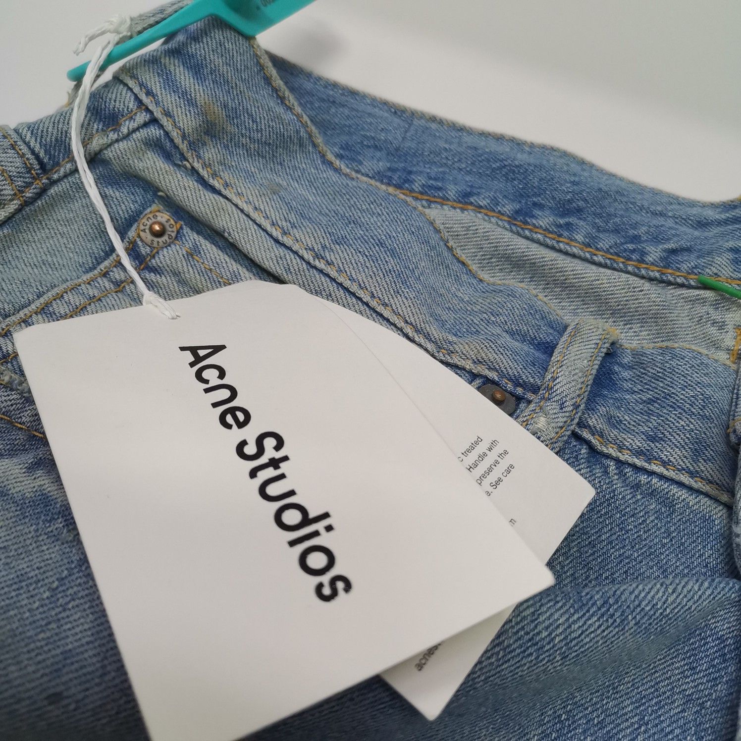 Acne Studios Acne Studios 2021M Paint Splatter Denim Jeans 34 Size US 34 / EU 50 - 3 Thumbnail