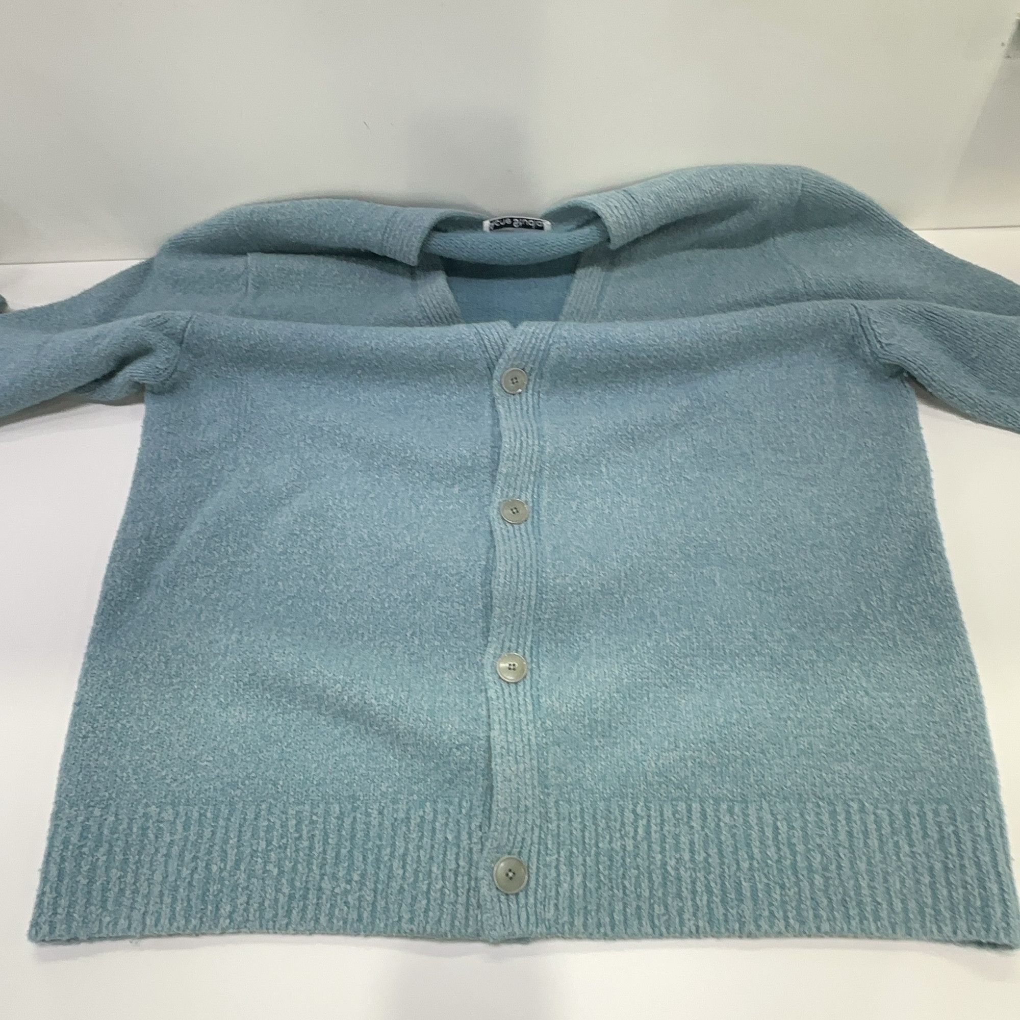 Acne Studios Acne Studios Mineral Blue V-Neck Cardigan XXL Size US XXL / EU 58 / 5 - 8 Thumbnail