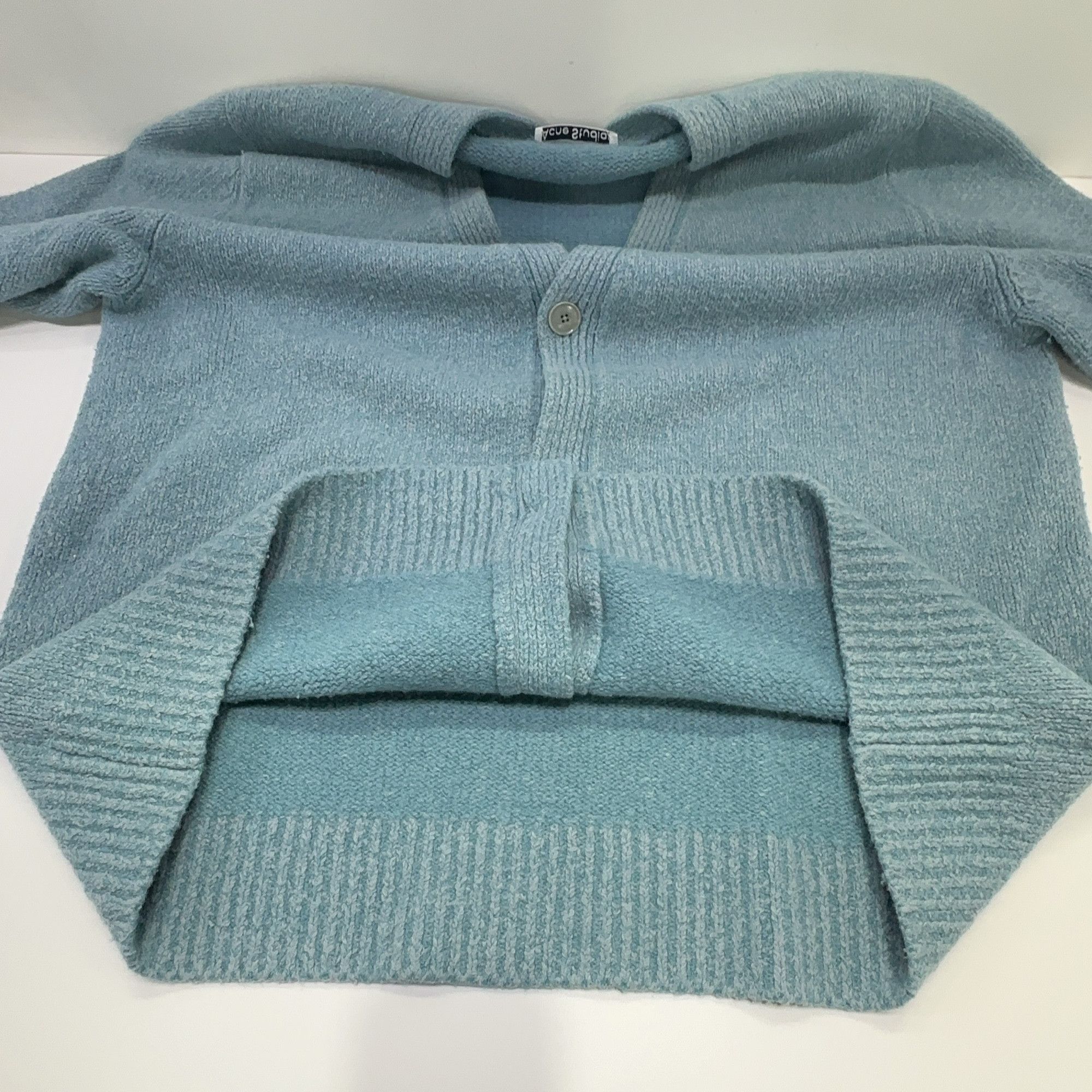 Acne Studios Acne Studios Mineral Blue V-Neck Cardigan XXL Size US XXL / EU 58 / 5 - 9 Thumbnail