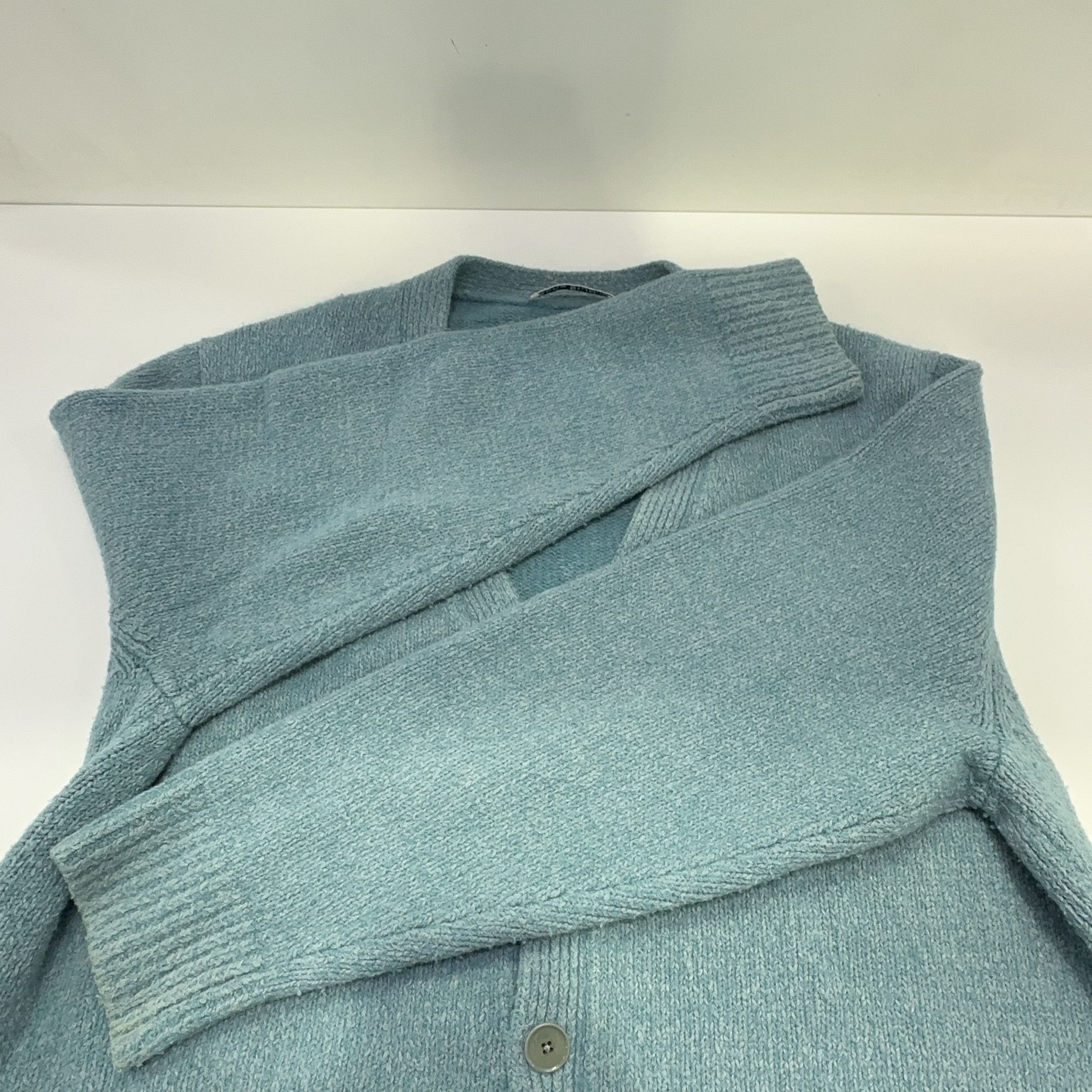 Acne Studios Acne Studios Mineral Blue V-Neck Cardigan XXL Size US XXL / EU 58 / 5 - 10 Thumbnail