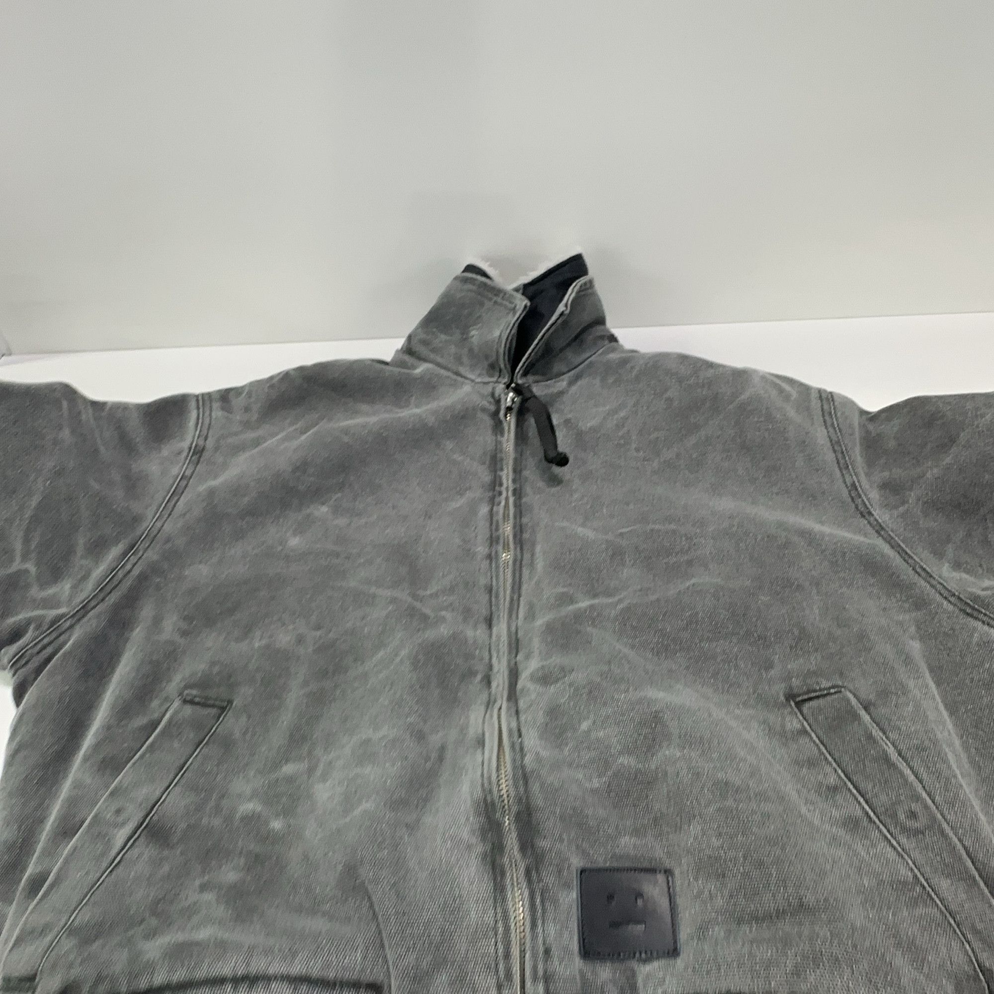 Acne Studios Acne Studios Charcoal Denim Bomber Jacket XXS Size US XXS / EU 40 - 7 Thumbnail