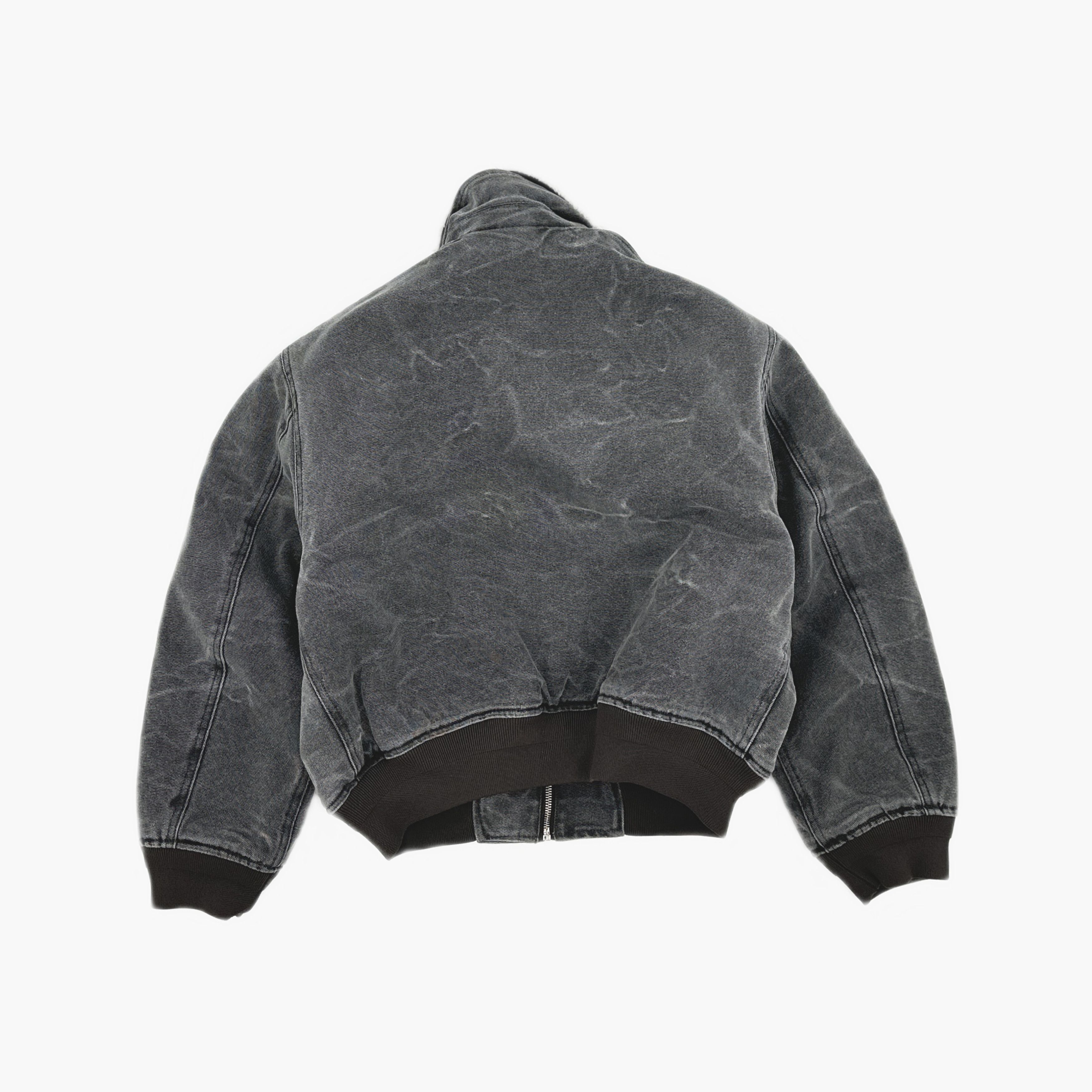 Acne Studios Acne Studios Charcoal Denim Bomber Jacket XXS Size US XXS / EU 40 - 3 Thumbnail