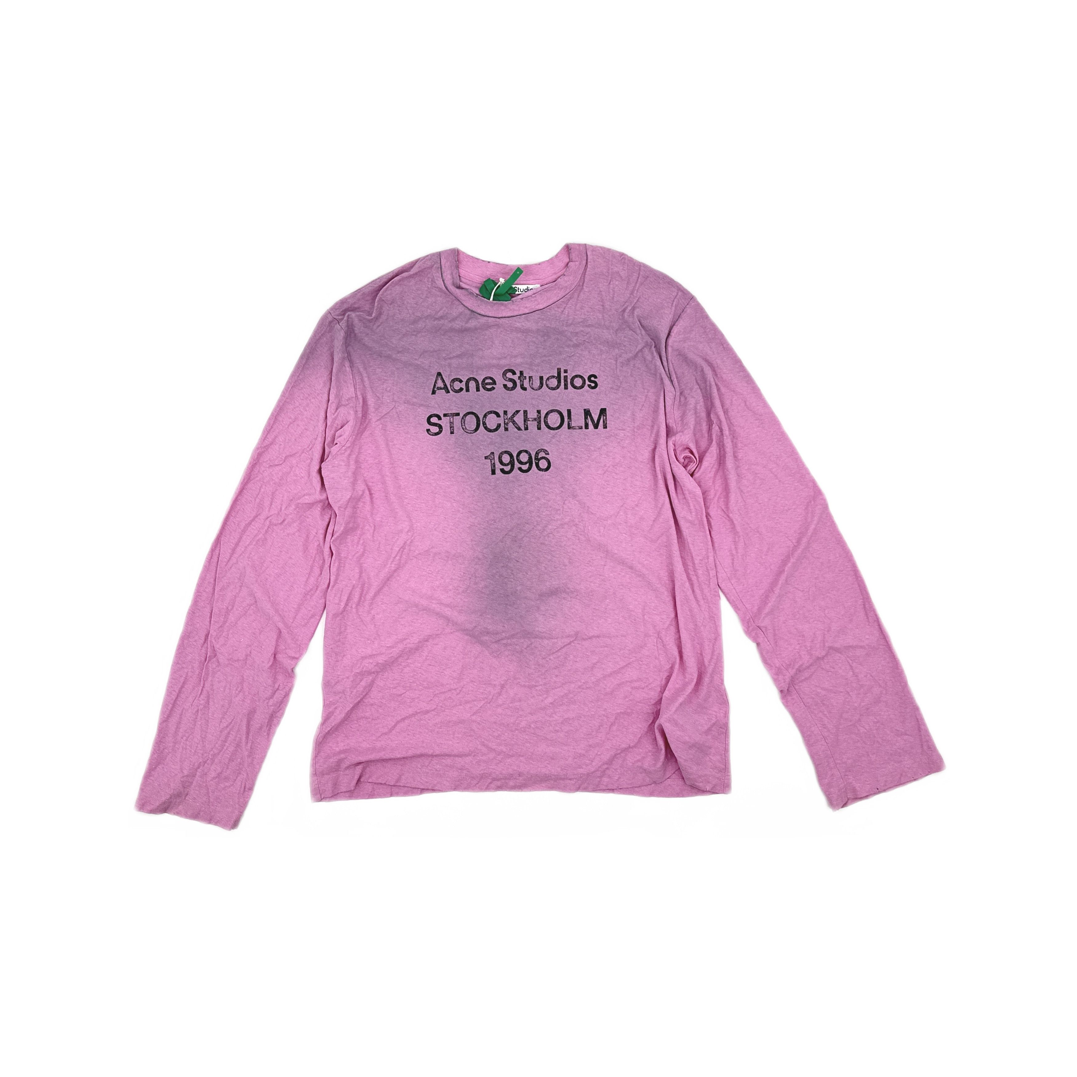 Acne Studios Acne Studios Stockholm 1996 Faded Pink Long Sleeve Size M Size US M / EU 48-50 / 2 - 2 Thumbnail