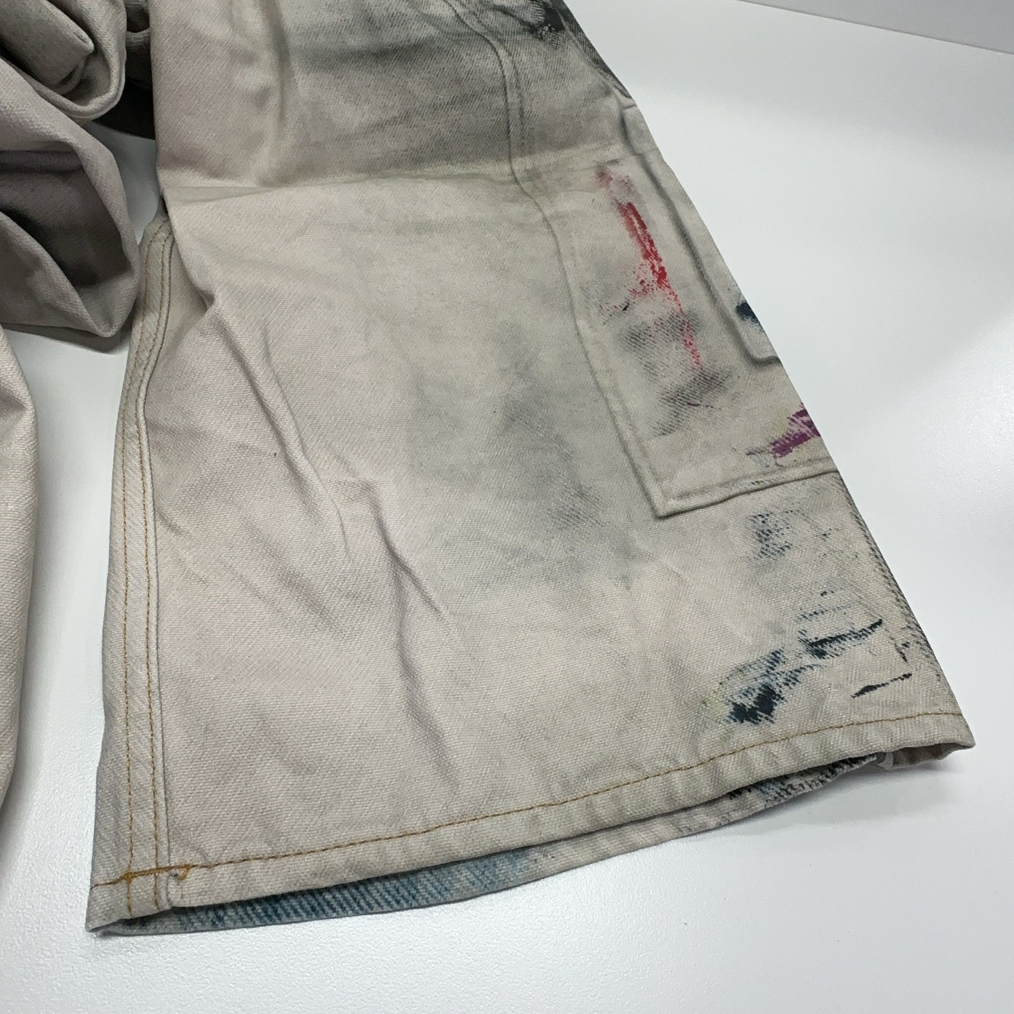 Acne Studios Acne Studios 1981 Graffiti Distressed Jeans Size 32 Size US 32 / EU 48 - 7 Thumbnail