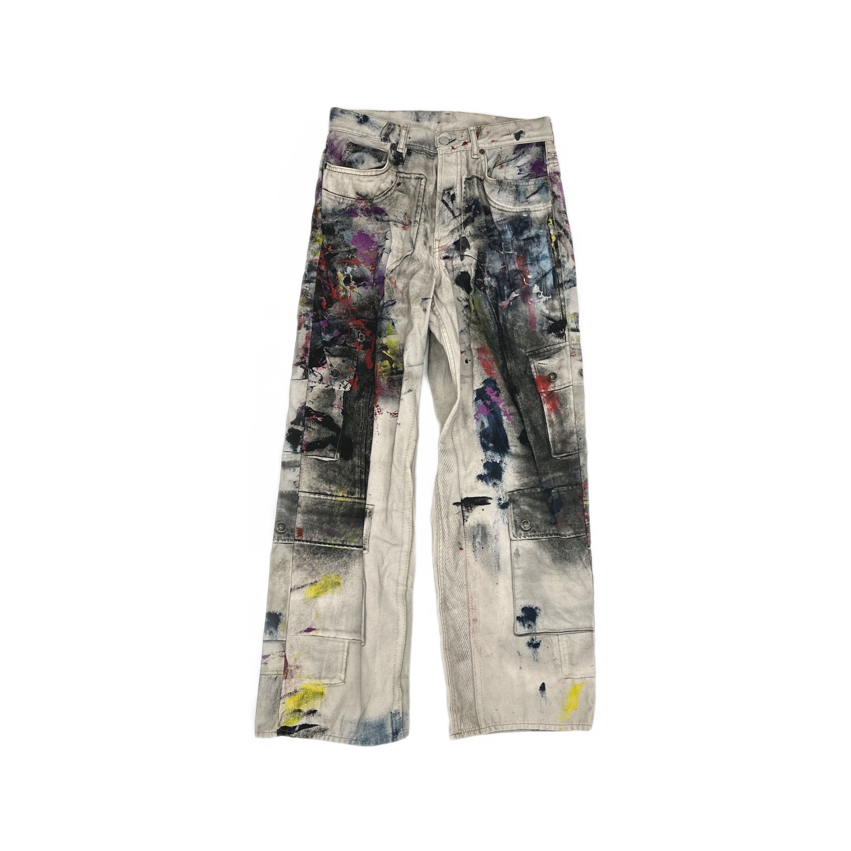Acne Studios Acne Studios 1981 Graffiti Distressed Jeans Size 32 Size US 32 / EU 48 - 2 Thumbnail