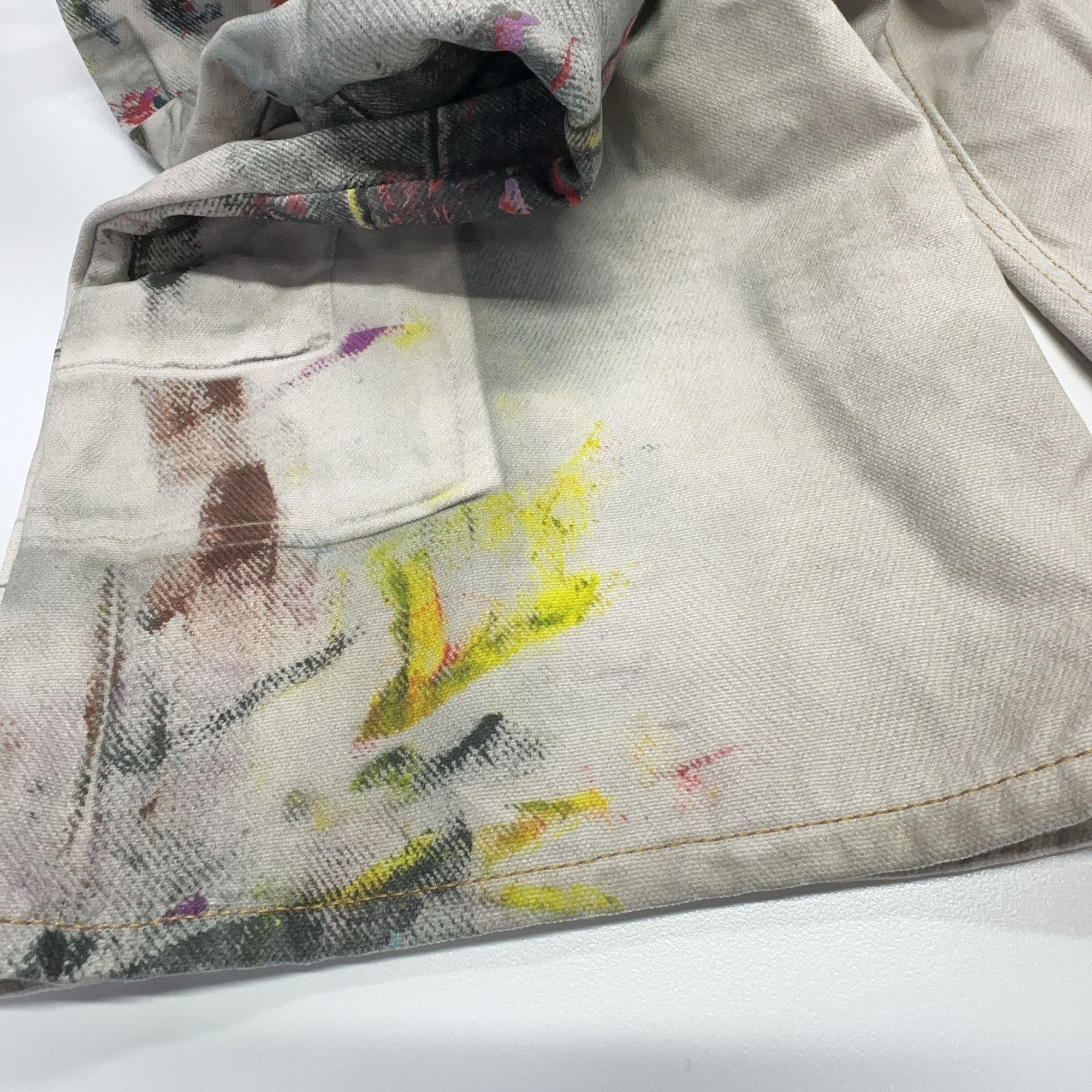 Acne Studios Acne Studios 1981 Graffiti Distressed Jeans Size 32 Size US 32 / EU 48 - 8 Thumbnail