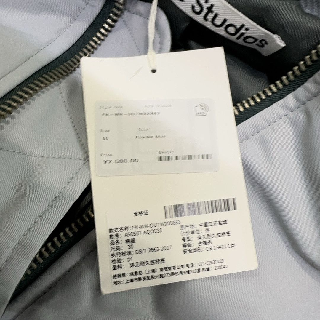 Acne Studios Acne Studios SS24 Powder Blue Bomber Jacket 30 Size XXS / US 00 / IT 34 - 6 Thumbnail