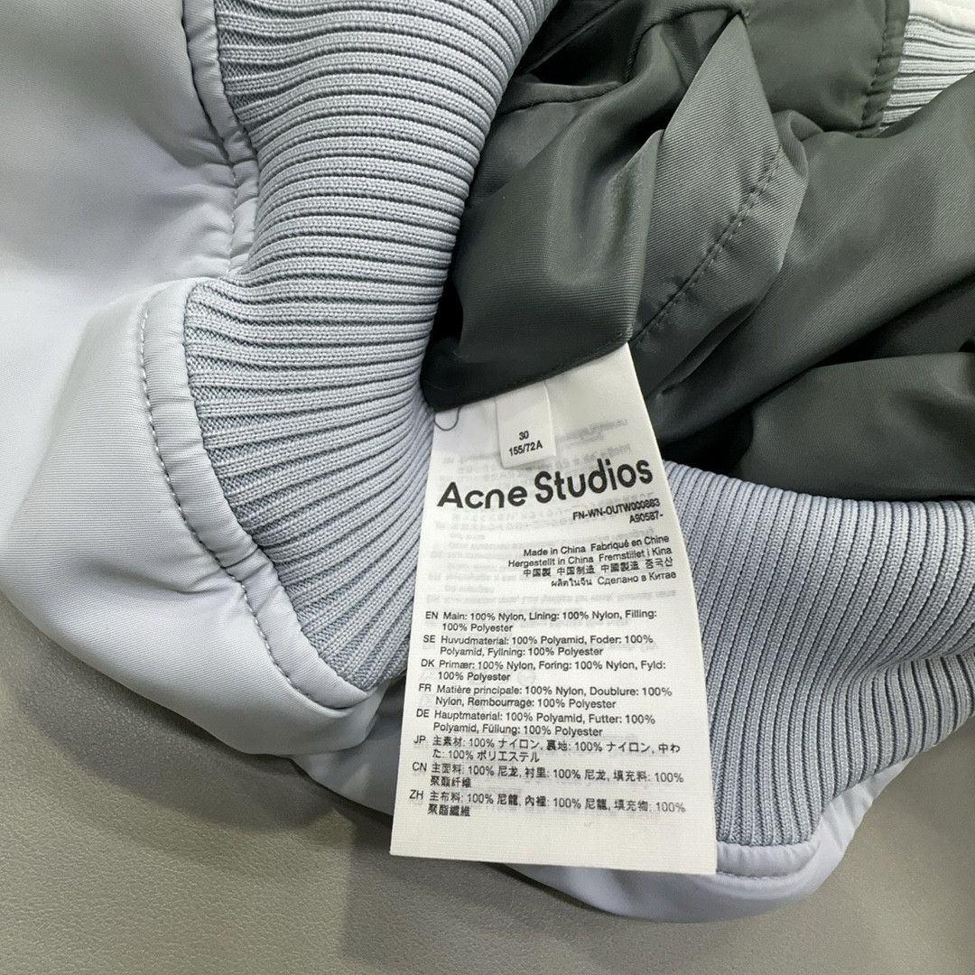 Acne Studios Acne Studios SS24 Powder Blue Bomber Jacket 30 Size XXS / US 00 / IT 34 - 4 Thumbnail
