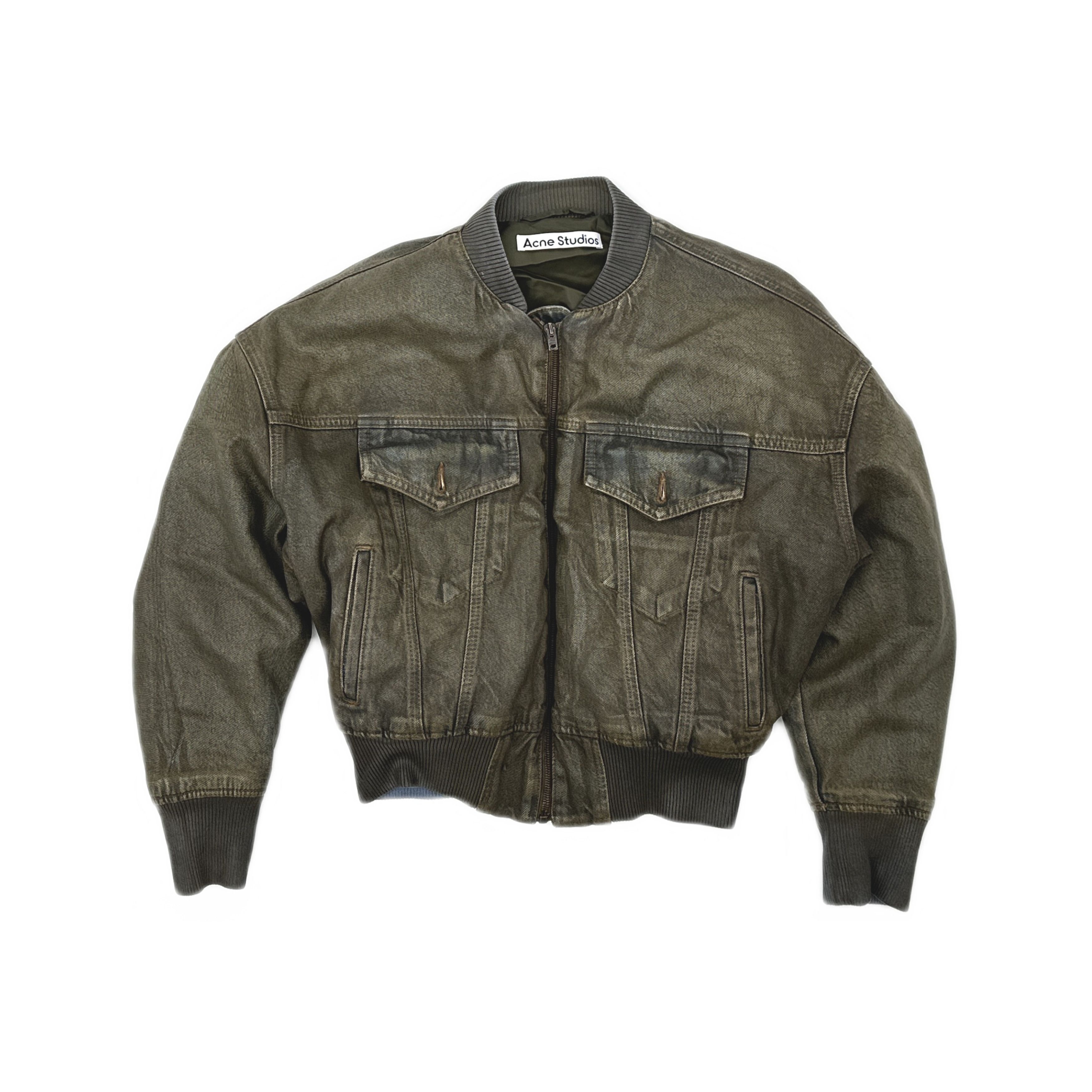 Acne Studios Acne Studios Coated Denim Bomber Jacket 30 Size XXS / US 00 / IT 34 - 2 Thumbnail