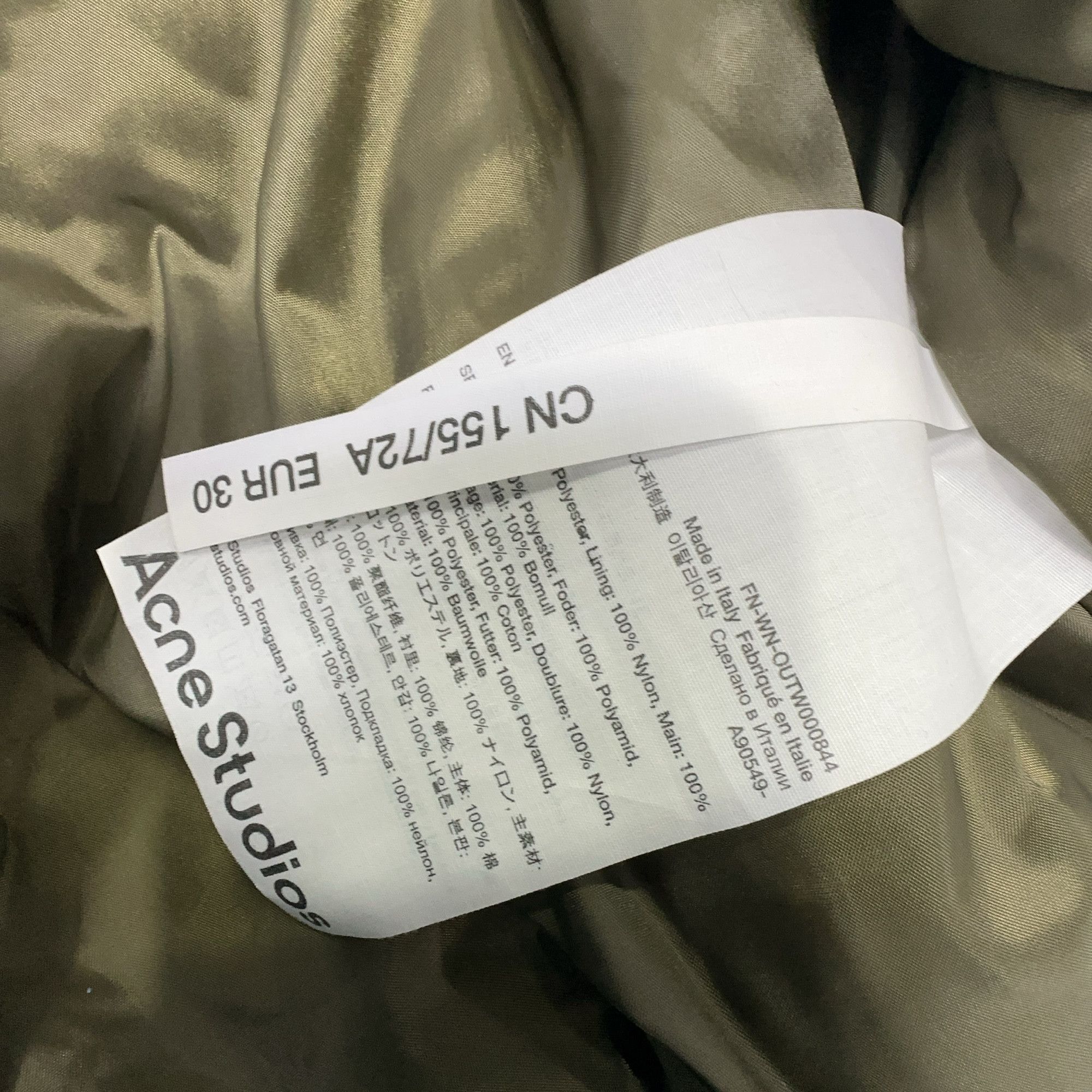 Acne Studios Acne Studios Coated Denim Bomber Jacket 30 Size XXS / US 00 / IT 34 - 4 Thumbnail