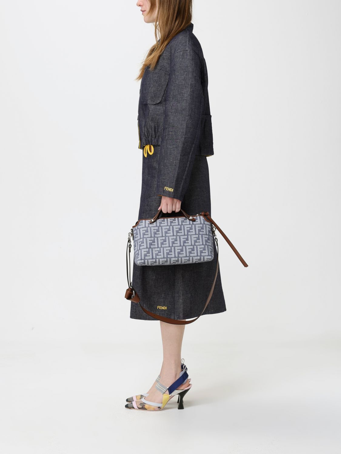 Fendi Fendi Tote Bag Woman Gnawed Blue Size ONE SIZE - 2 Thumbnail