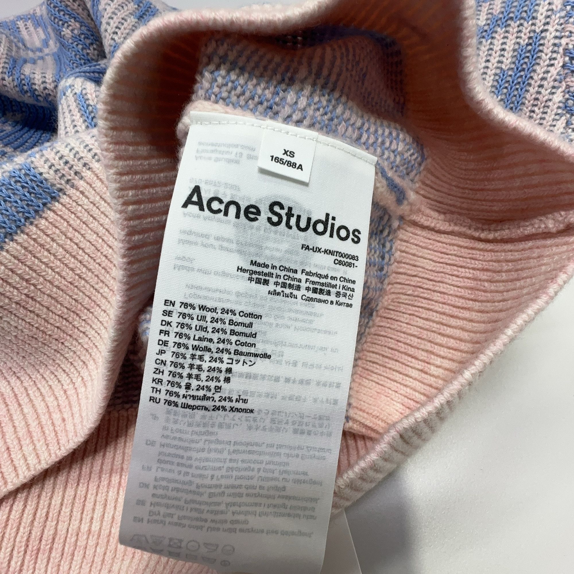 Acne Studios Acne Studios Face Monogram Wool Sweater XS Size US XS / EU 42 / 0 - 4 Thumbnail
