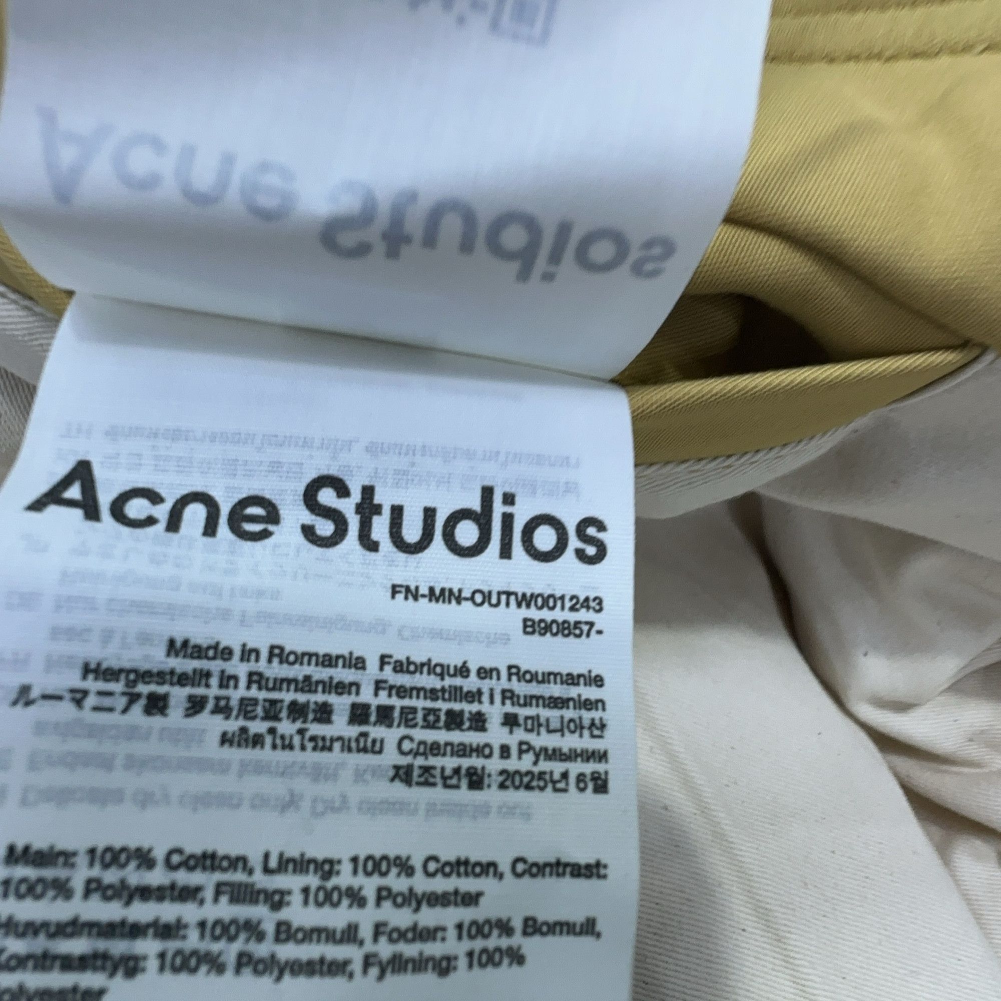 Acne Studios Acne Studios Leather Trim Cotton Jacket 48 Size US M / EU 48-50 / 2 - 6 Thumbnail