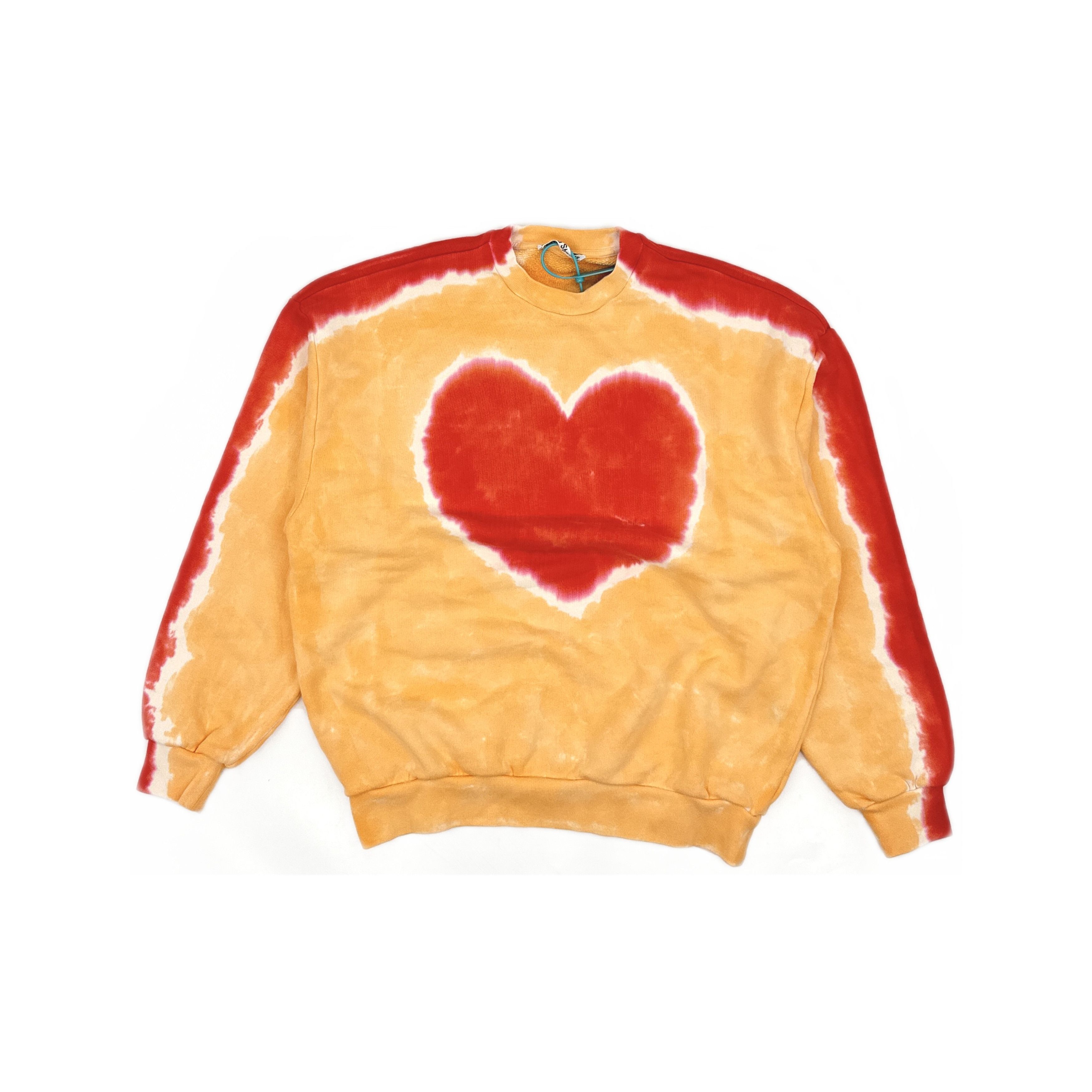Acne Studios Acne Studios Heart Print Crewneck Sweatshirt XXS Size XXS / US 00 / IT 34 - 2 Thumbnail