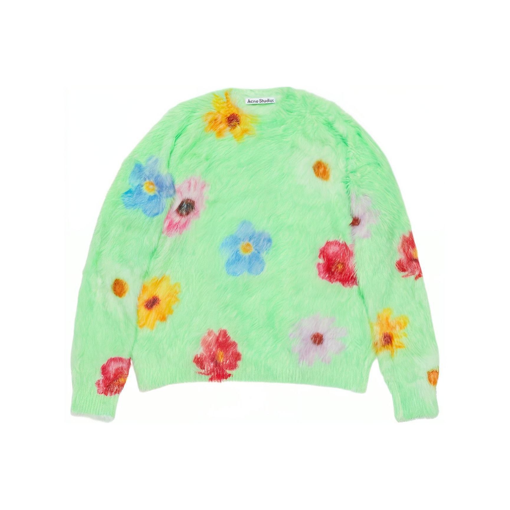 Acne Studios Acne Studios Floral Print Fluffy Sweater XS Size XS / US 0-2 / IT 36-38 - 2 Thumbnail