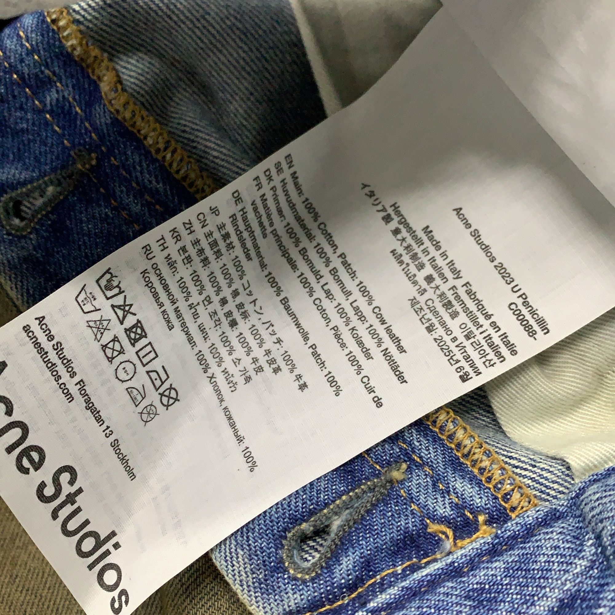 Acne Studios Acne Studios Dirty Wash Baggy Denim Jeans Size 28 Size US 28 / EU 44 - 3 Thumbnail