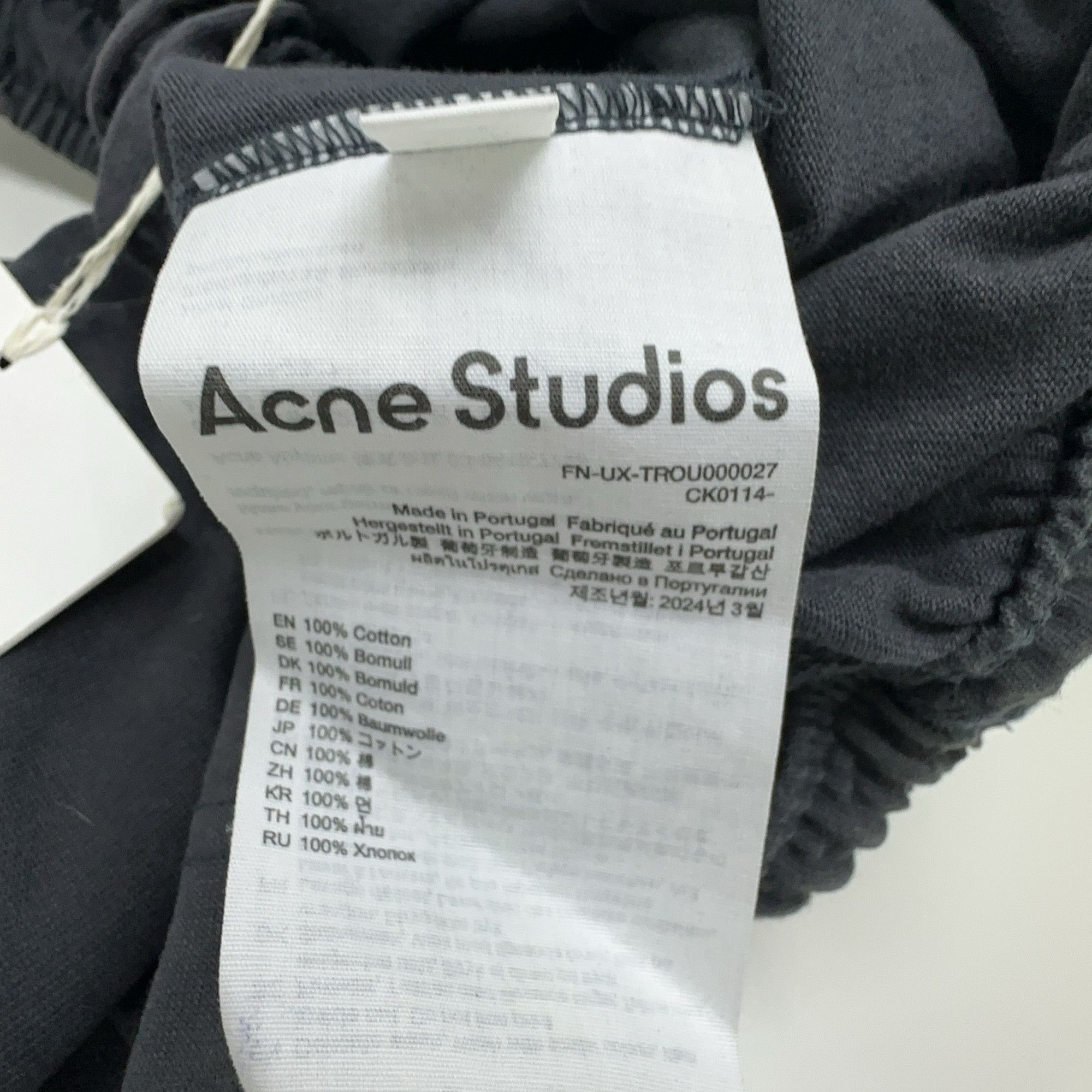 Acne Studios Acne Studios Logo Patch Washed Sweatpants XS Size US 28 / EU 44 - 6 Thumbnail
