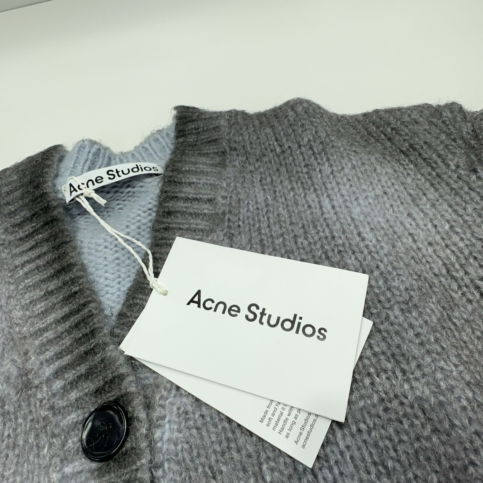 Acne Studios Acne Studios Grey Mohair Blend Cardigan XXS Size XXS / US 00 / IT 34 - 6 Thumbnail