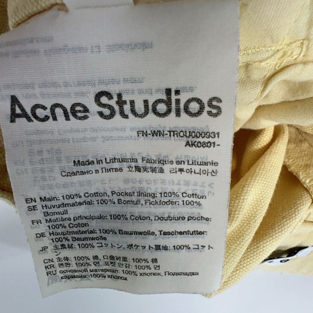 Acne Studios Acne Studios Pale Yellow Cargo Pants Size 34 Size 25" / US 0 / IT 36 - 5 Thumbnail
