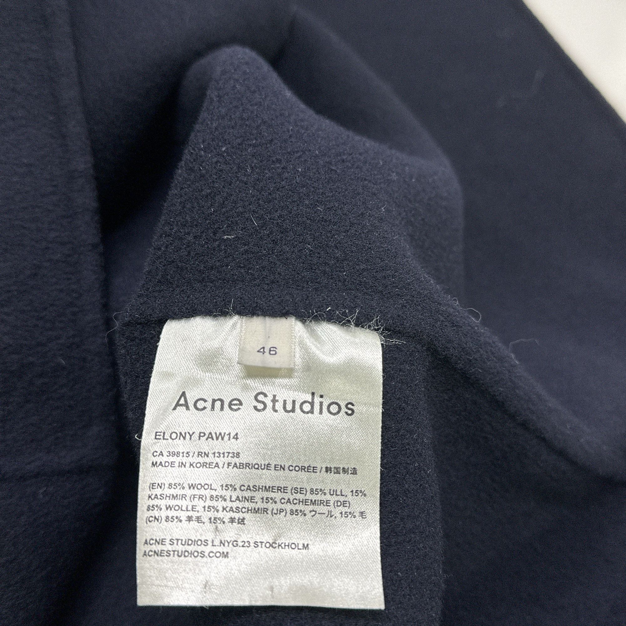 Acne Studios Acne Studios Wool Cashmere Hooded Coat EU 46 Size US S / EU 44-46 / 1 - 4 Thumbnail