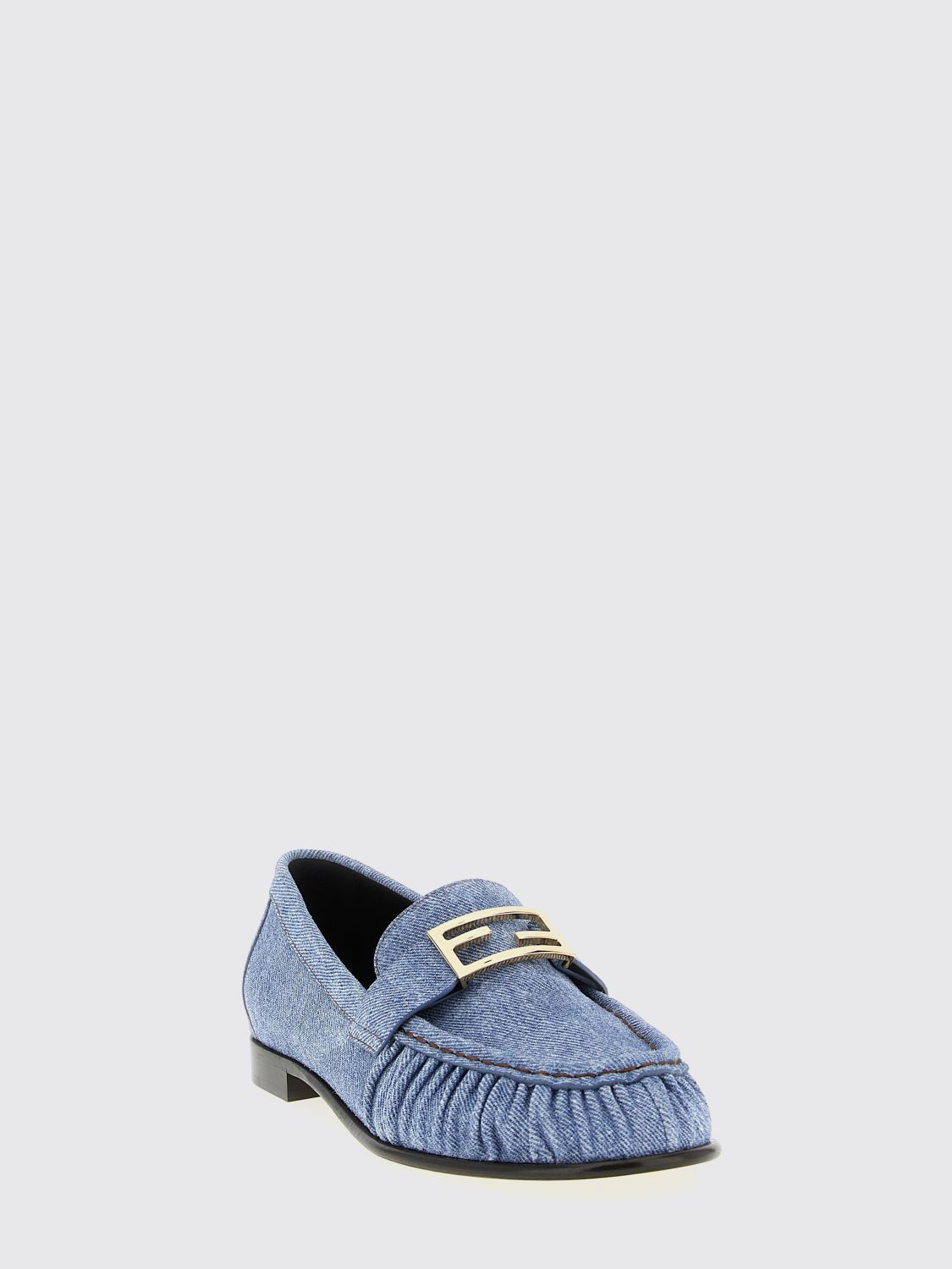 Fendi Fendi Loafer Woman Blue Size US 7.5 / IT 37.5 - 2 Thumbnail