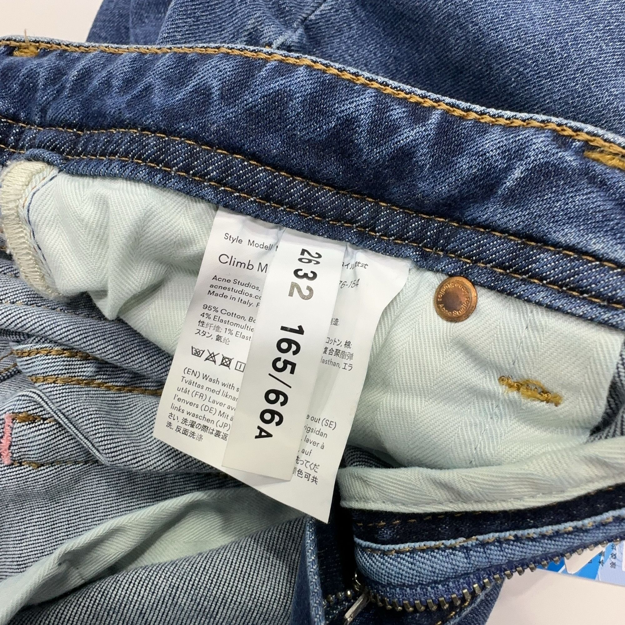 Acne Studios Acne Studios Climb Mid Blue Jeans 26 Size US 26 / EU 42 - 5 Thumbnail