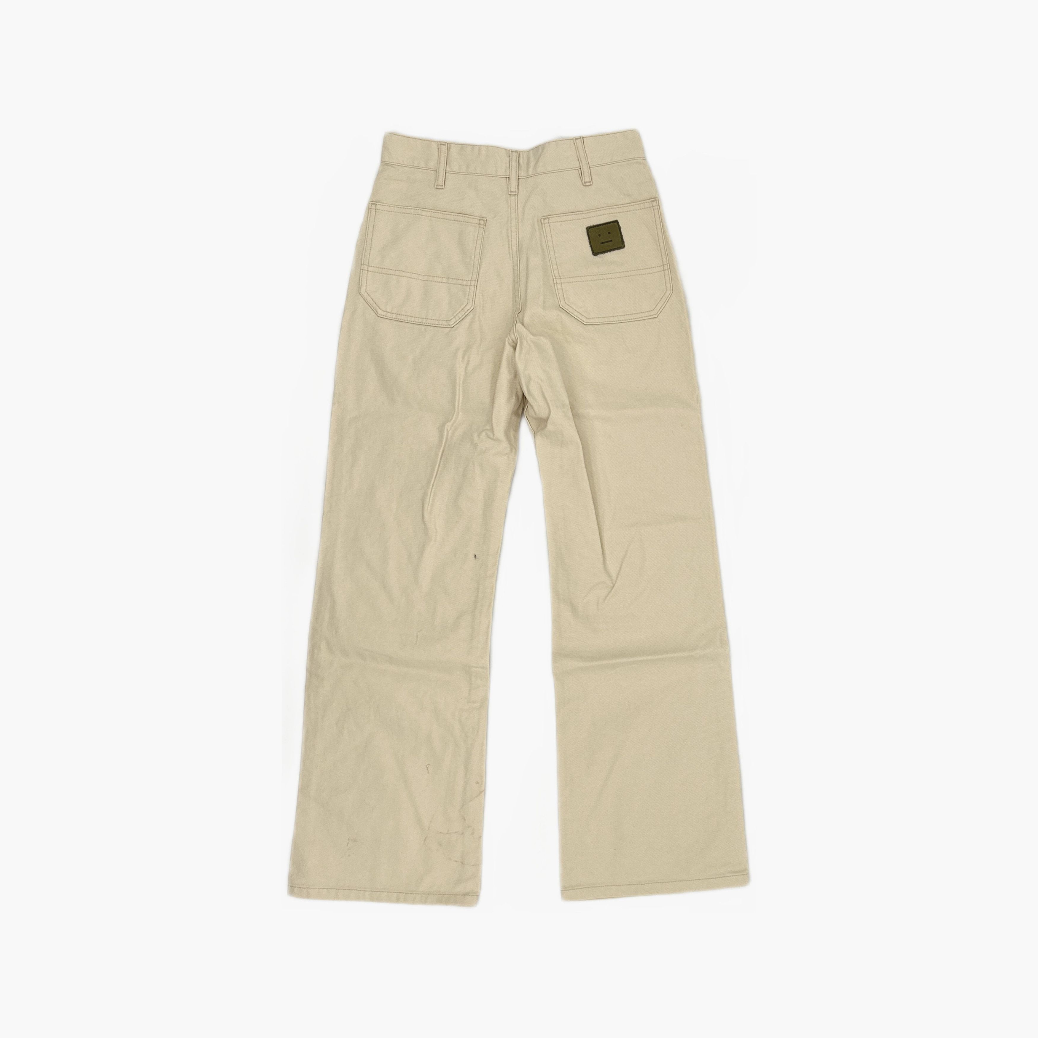 Acne Studios Acne Studios Ivory Face Patch Casual Pants XXS Size US 26 / EU 42 - 3 Thumbnail