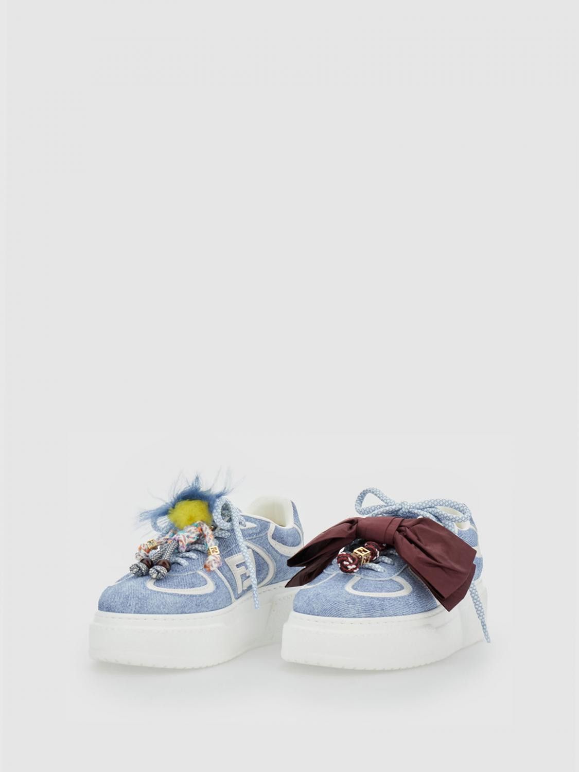 Fendi Fendi Sneakers Woman Gnawed Blue Size US 9 / IT 39 - 2 Thumbnail