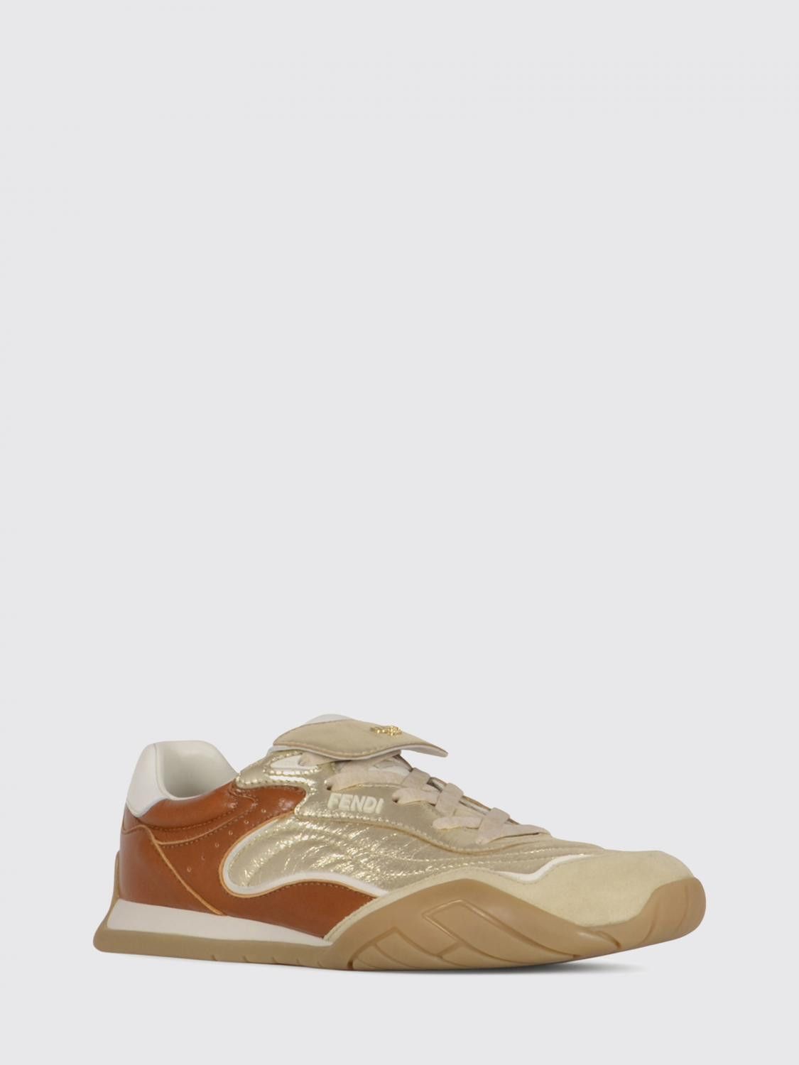 Fendi Fendi Sneakers Woman Gold Size US 6 / IT 36 - 2 Thumbnail