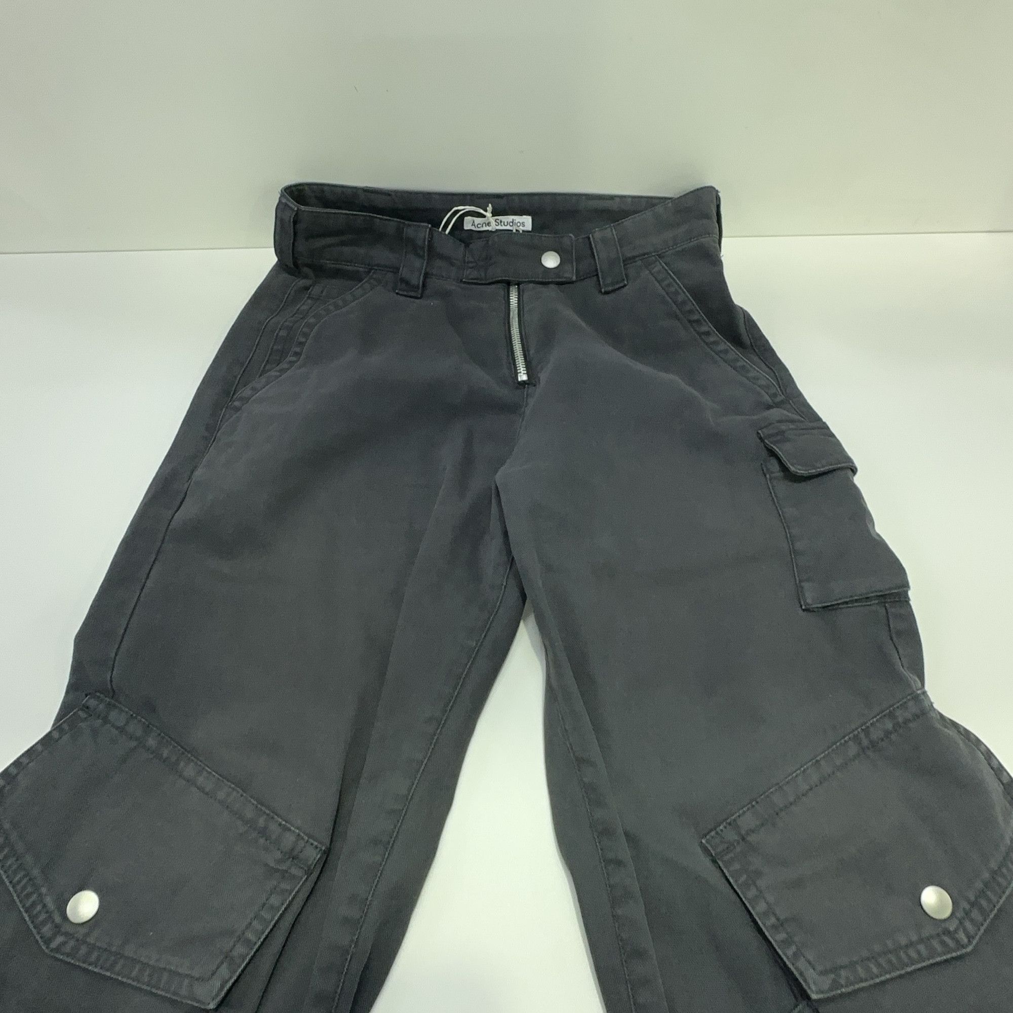 Acne Studios Acne Studios Charcoal Cotton Cargo Pants 32 Size 24" / US 00 / IT 34 - 8 Thumbnail