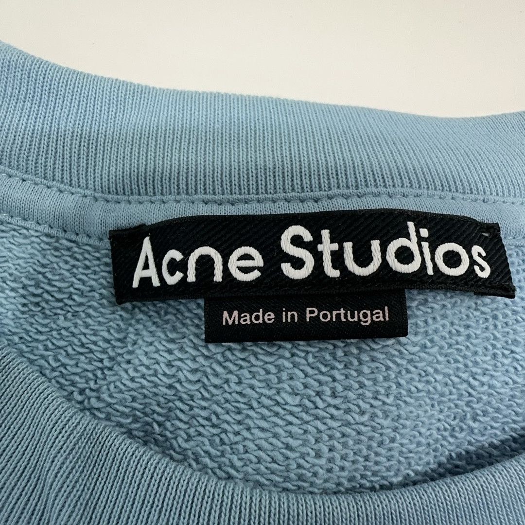 Acne Studios Acne Studios Blue Face Patch Sweatshirt Size M Size US M / EU 48-50 / 2 - 5 Thumbnail