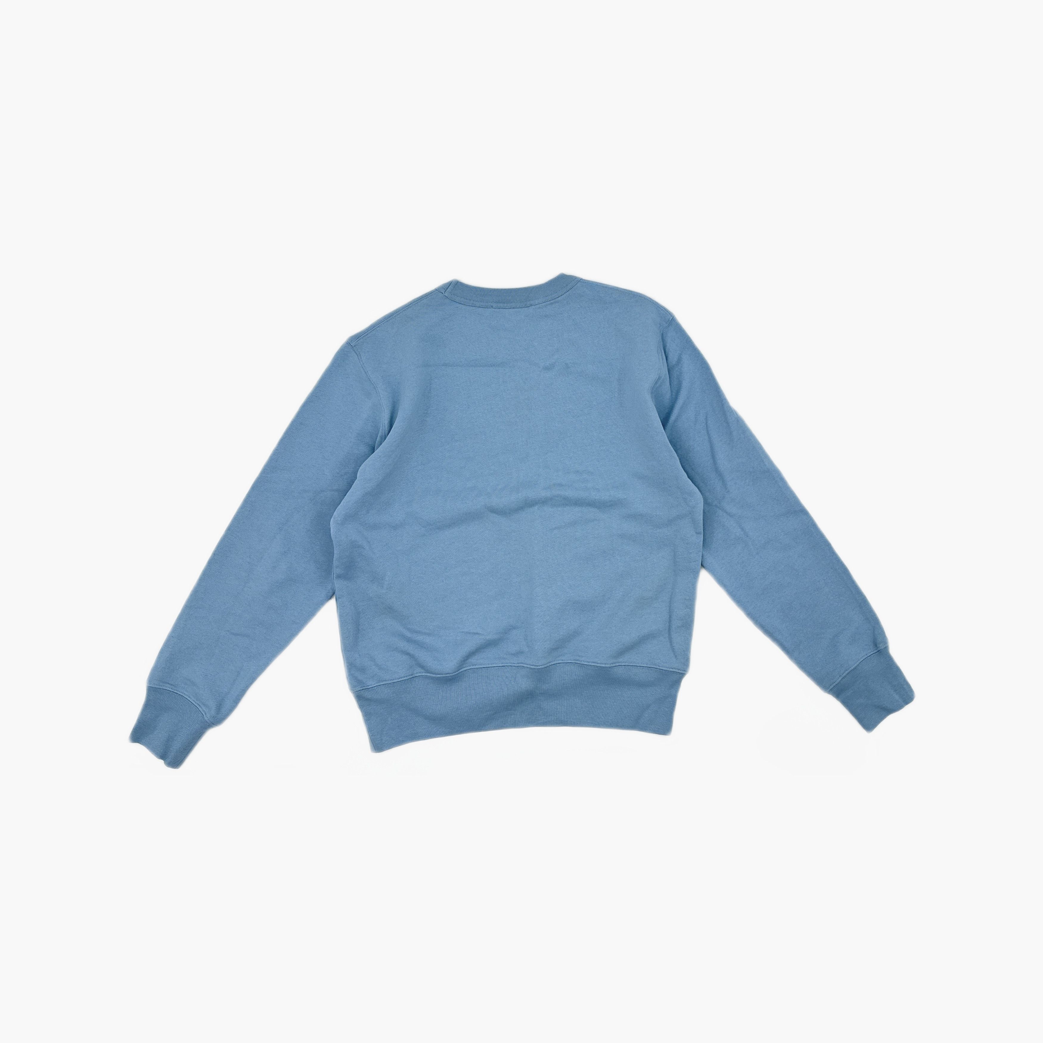 Acne Studios Acne Studios Blue Face Patch Sweatshirt Size M Size US M / EU 48-50 / 2 - 3 Thumbnail