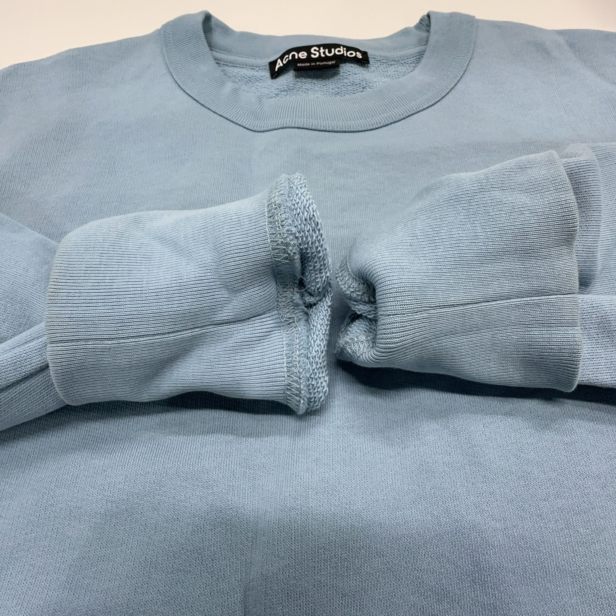 Acne Studios Acne Studios Blue Face Patch Sweatshirt Size M Size US M / EU 48-50 / 2 - 6 Thumbnail