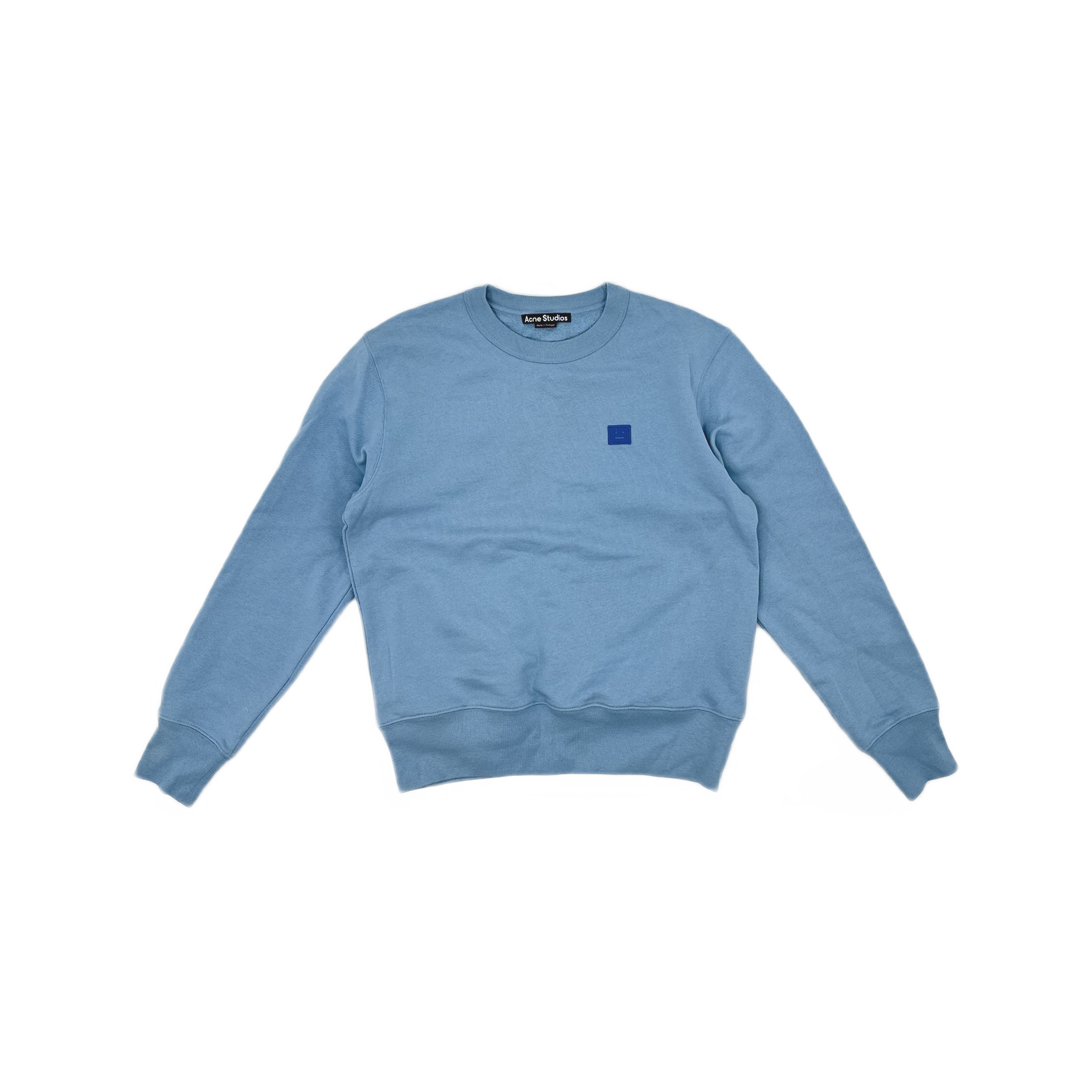 Acne Studios Acne Studios Blue Face Patch Sweatshirt Size M Size US M / EU 48-50 / 2 - 2 Thumbnail