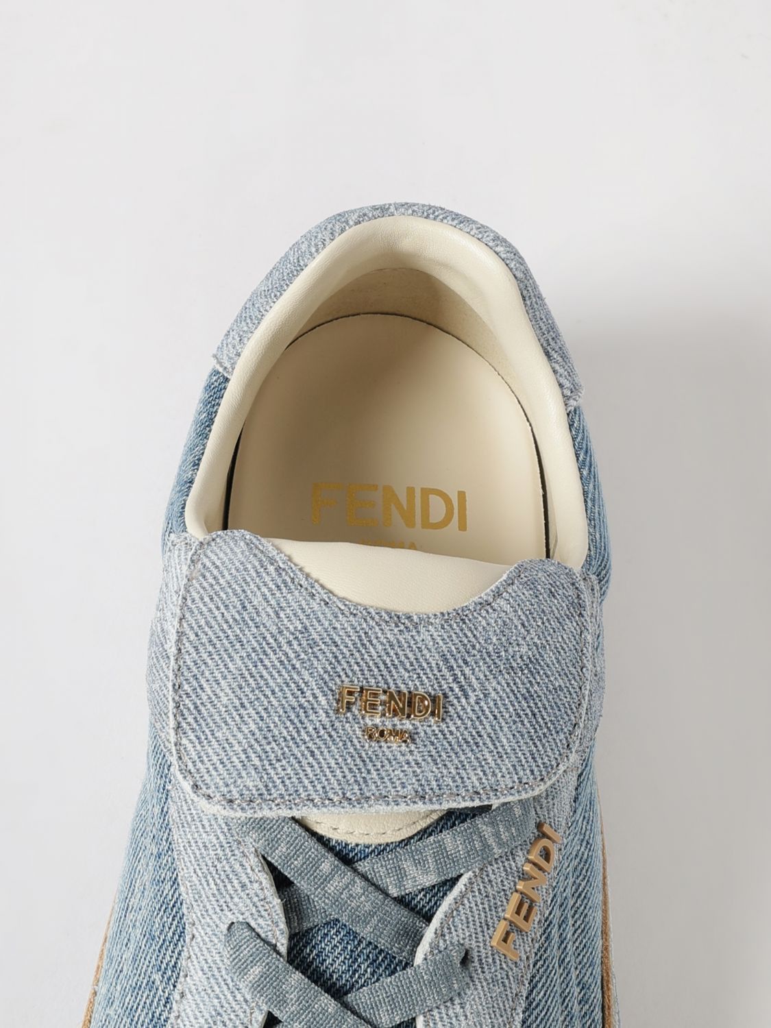 Fendi Fendi Sneakers Woman Denim Size US 10 / IT 40 - 4 Thumbnail