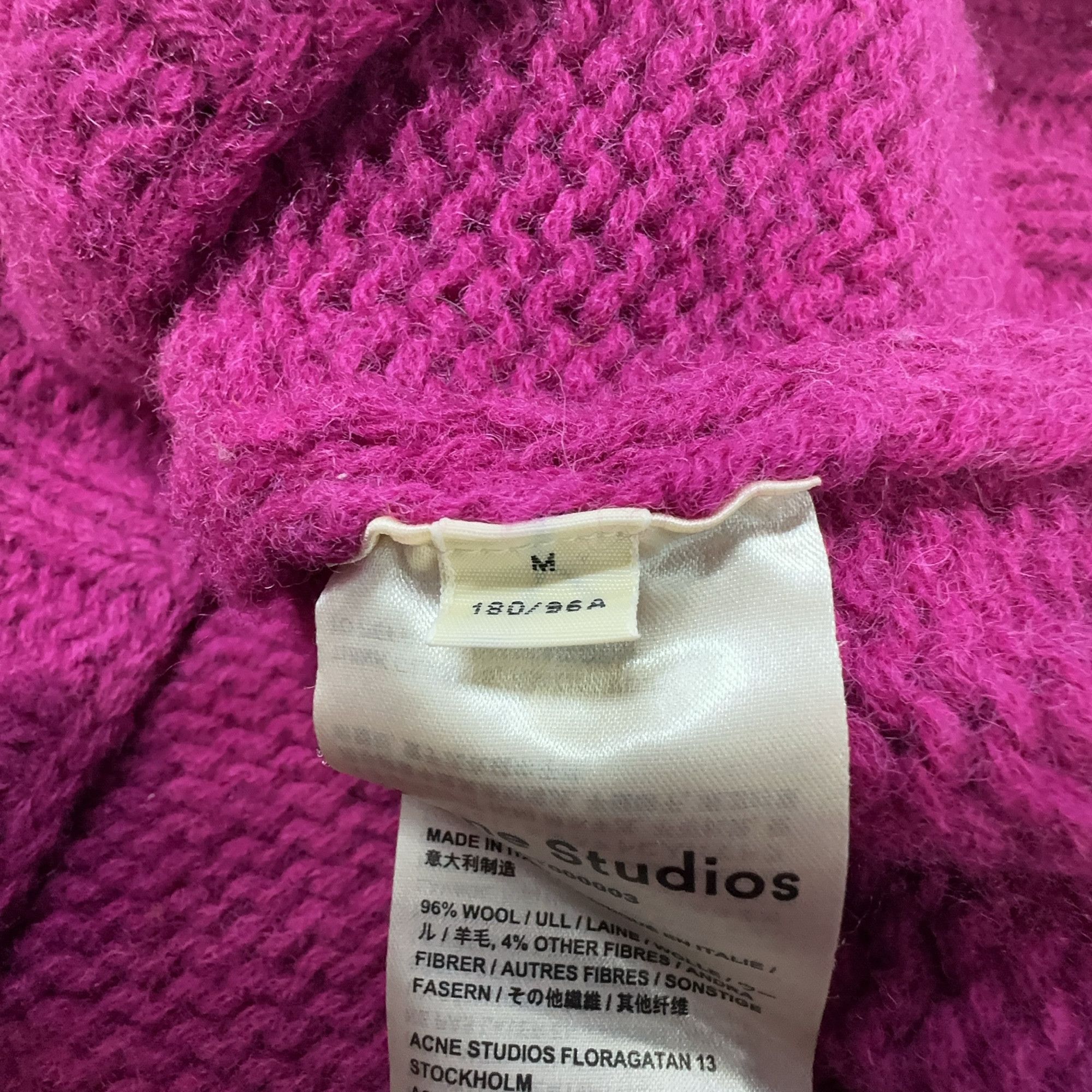 Acne Studios Acne Studios Purple Nordic Patterned Wool Sweater M Size US M / EU 48-50 / 2 - 4 Thumbnail
