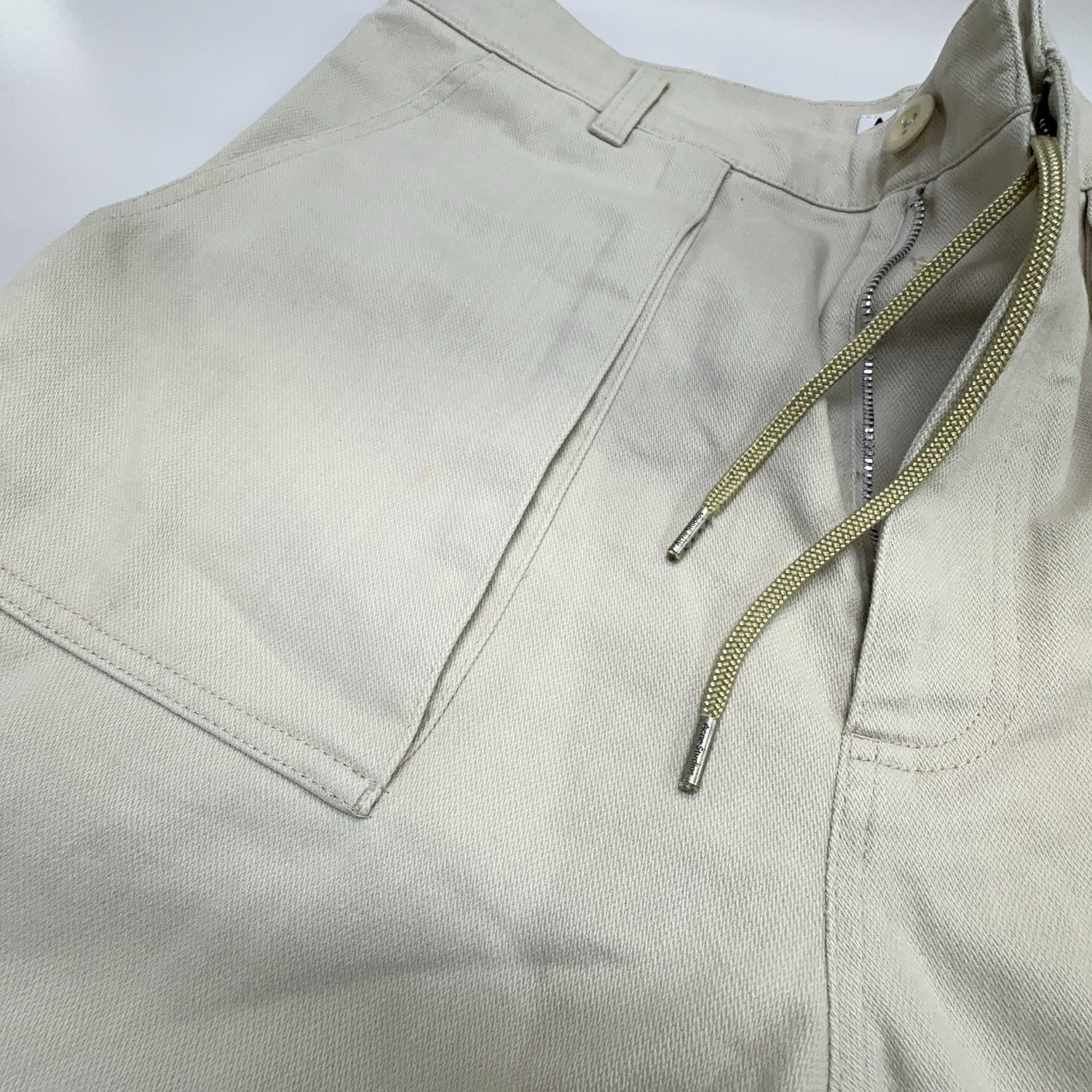 Acne Studios Acne Studios Ivory Cotton Cargo Pants 48 Size US 32 / EU 48 - 6 Thumbnail