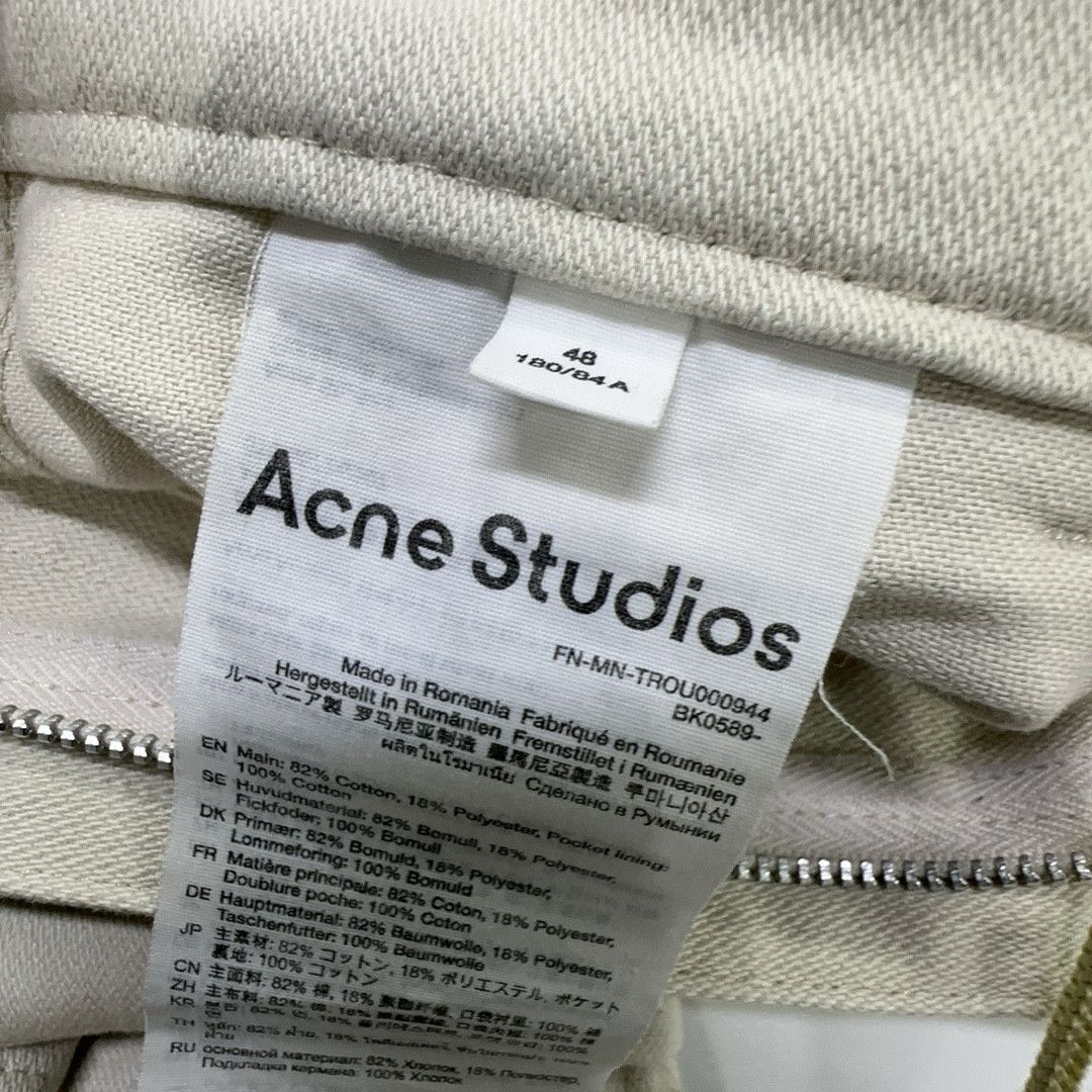 Acne Studios Acne Studios Ivory Cotton Cargo Pants 48 Size US 32 / EU 48 - 4 Thumbnail