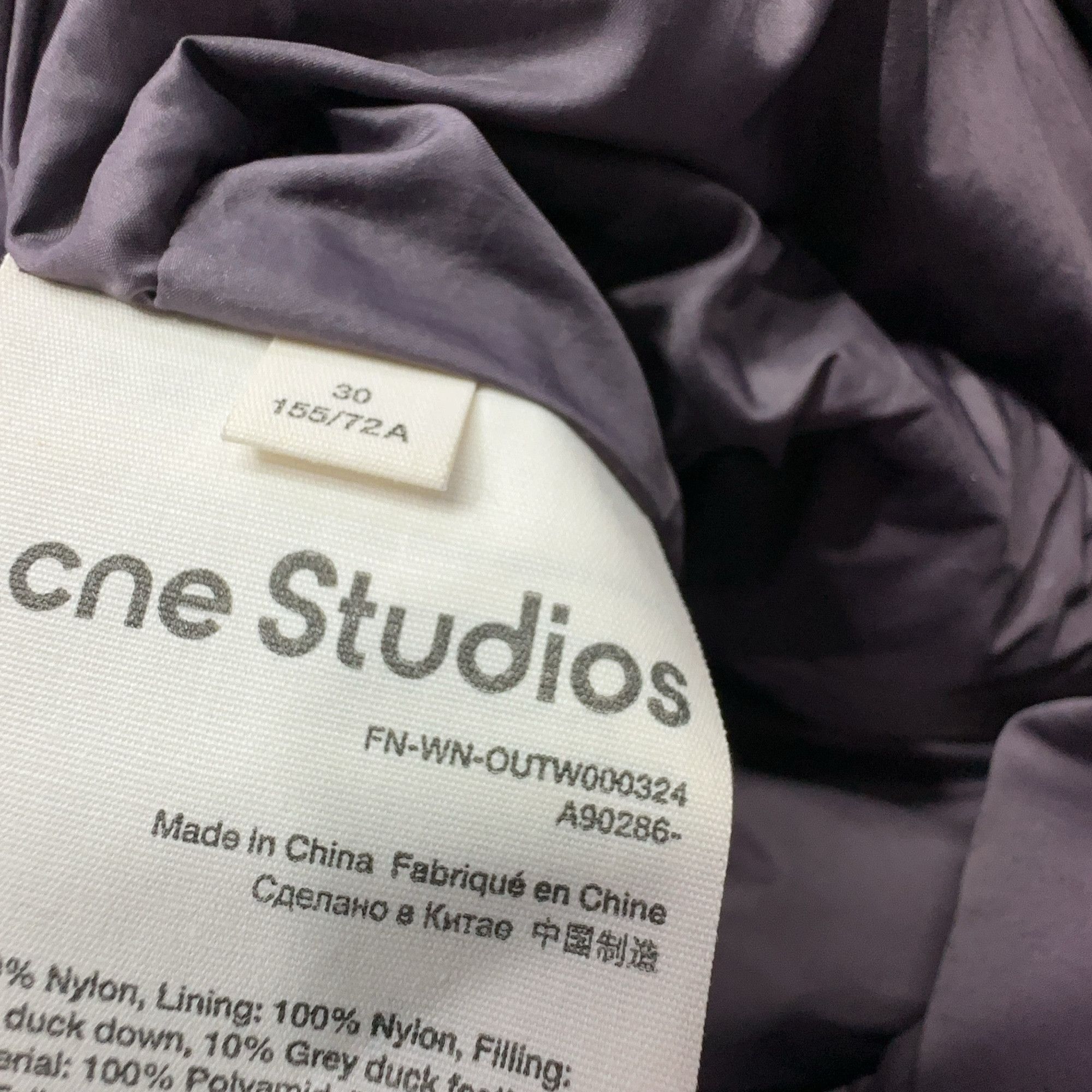 Acne Studios Acne Studios Mauve Hooded Down Puffer Jacket 30 Size XXS / US 00 / IT 34 - 5 Thumbnail