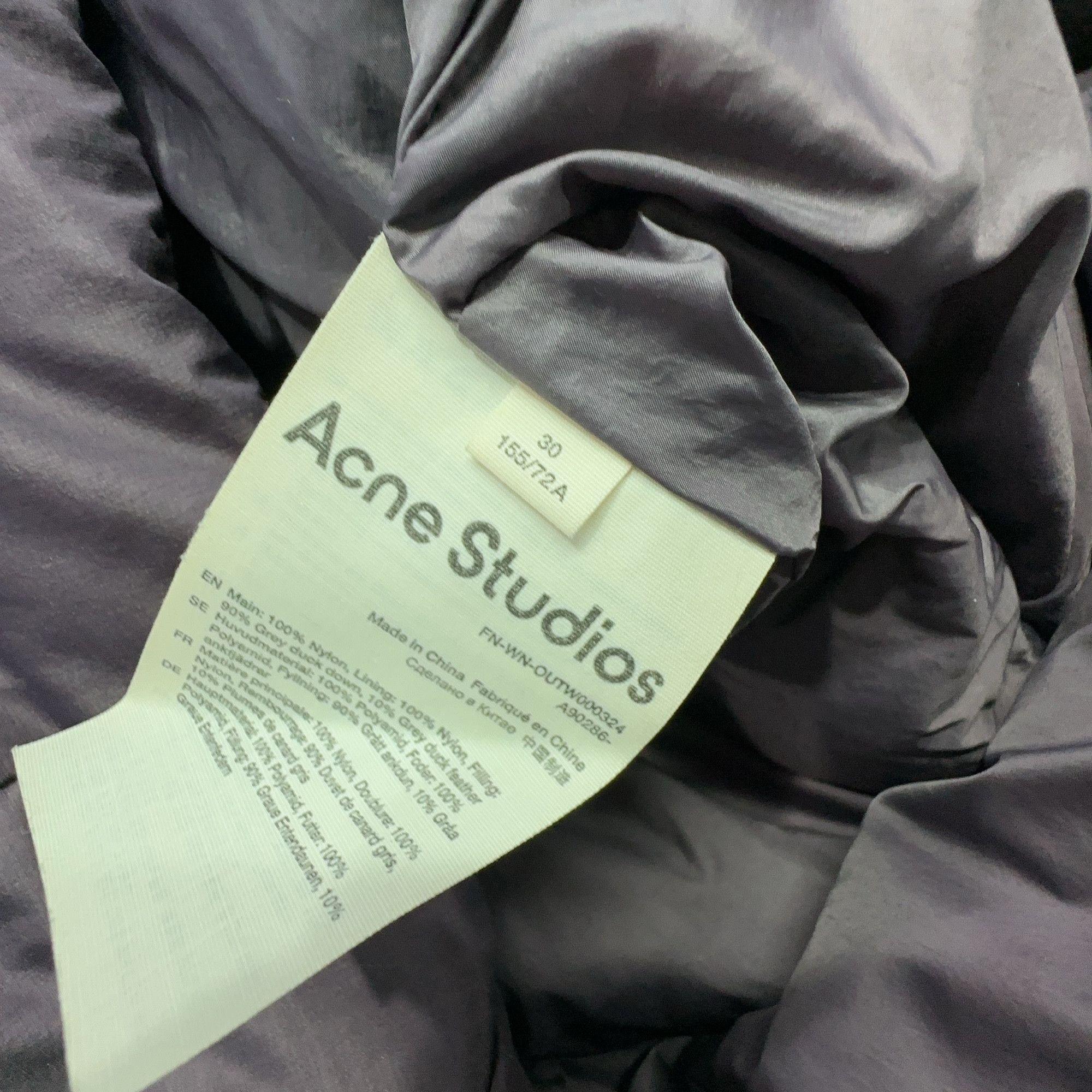 Acne Studios Acne Studios Mauve Hooded Down Puffer Jacket 30 Size XXS / US 00 / IT 34 - 4 Thumbnail