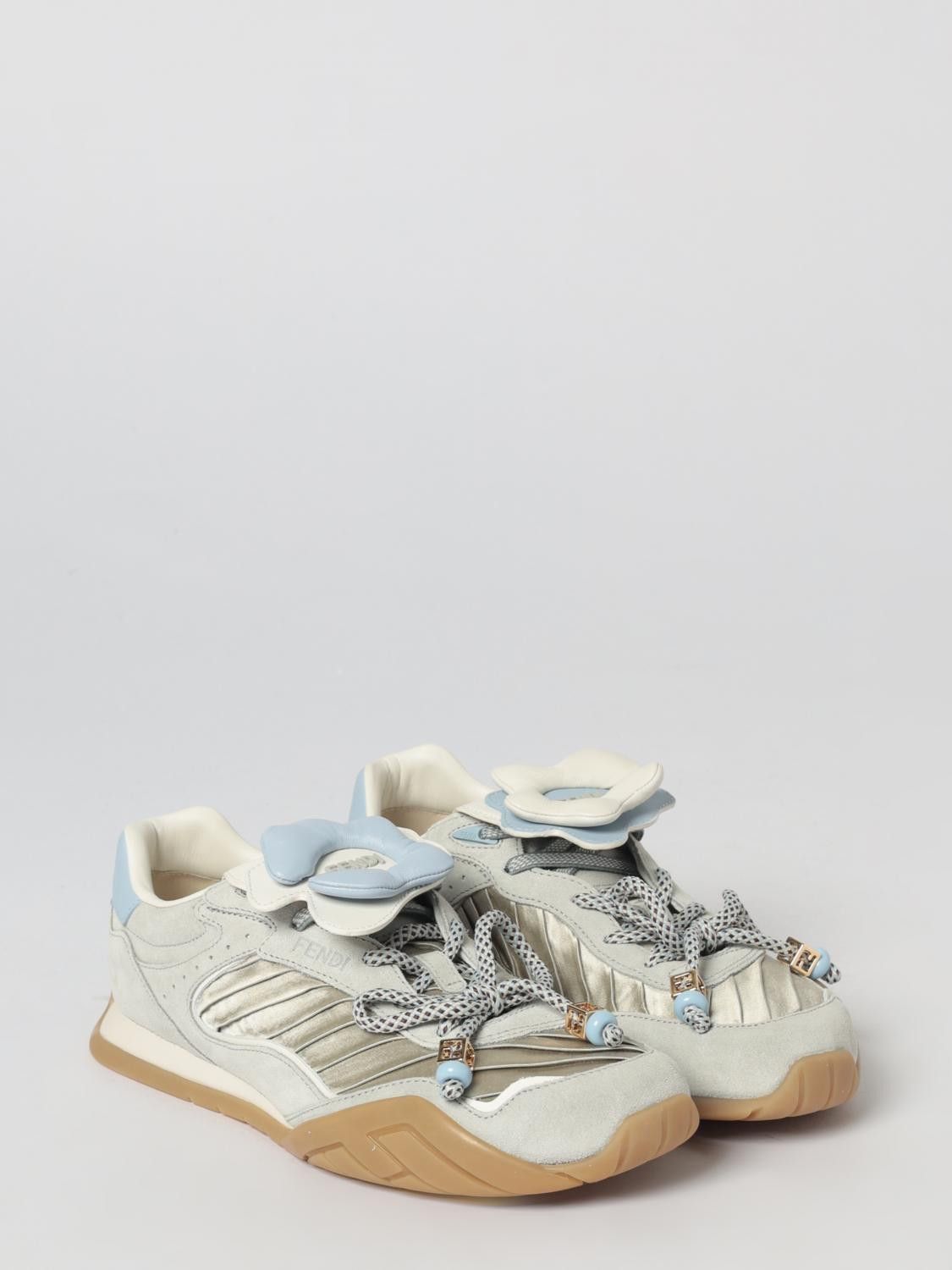 Fendi Fendi Sneakers Woman Grey Size US 9 / IT 39 - 2 Thumbnail